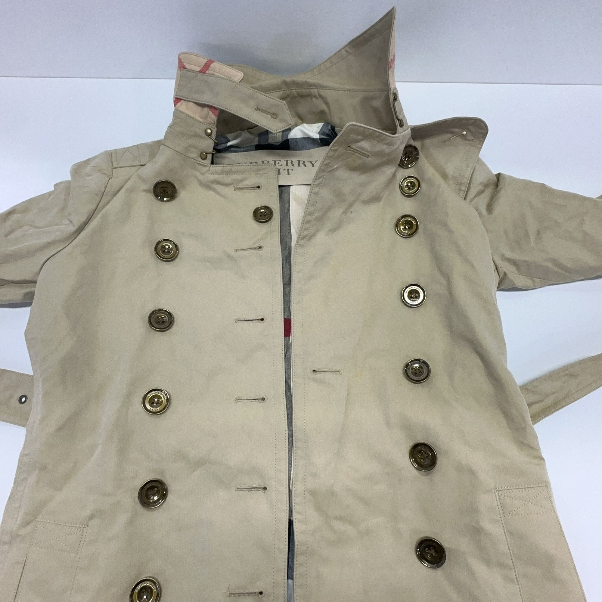 Burberry Burberry Brit Classic Trench Coat Size US 4 Size S / US 4 / IT 40 - 5 Thumbnail