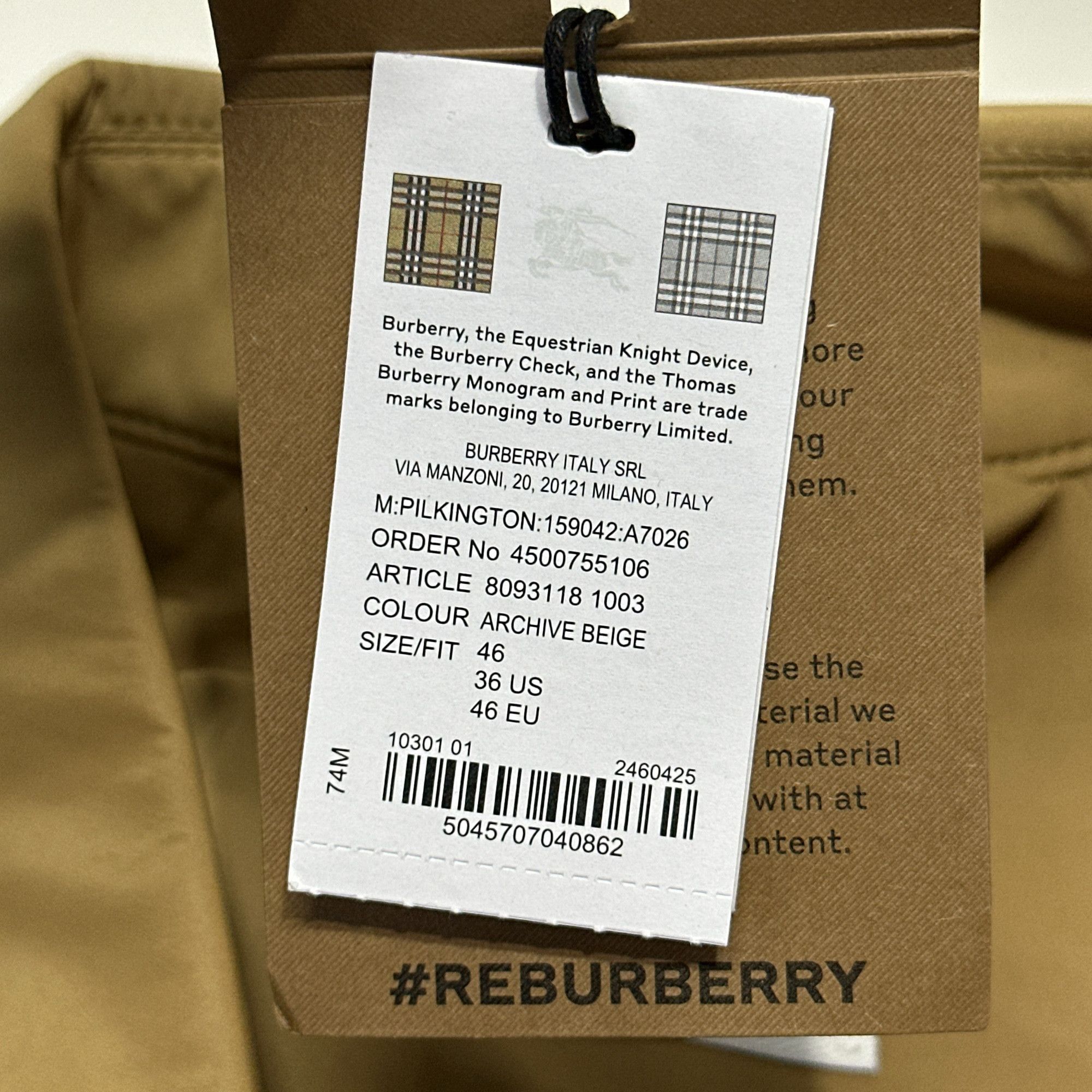 Burberry Burberry Archive Beige Trench Coat Size S Size US S / EU 44-46 / 1 - 4 Thumbnail