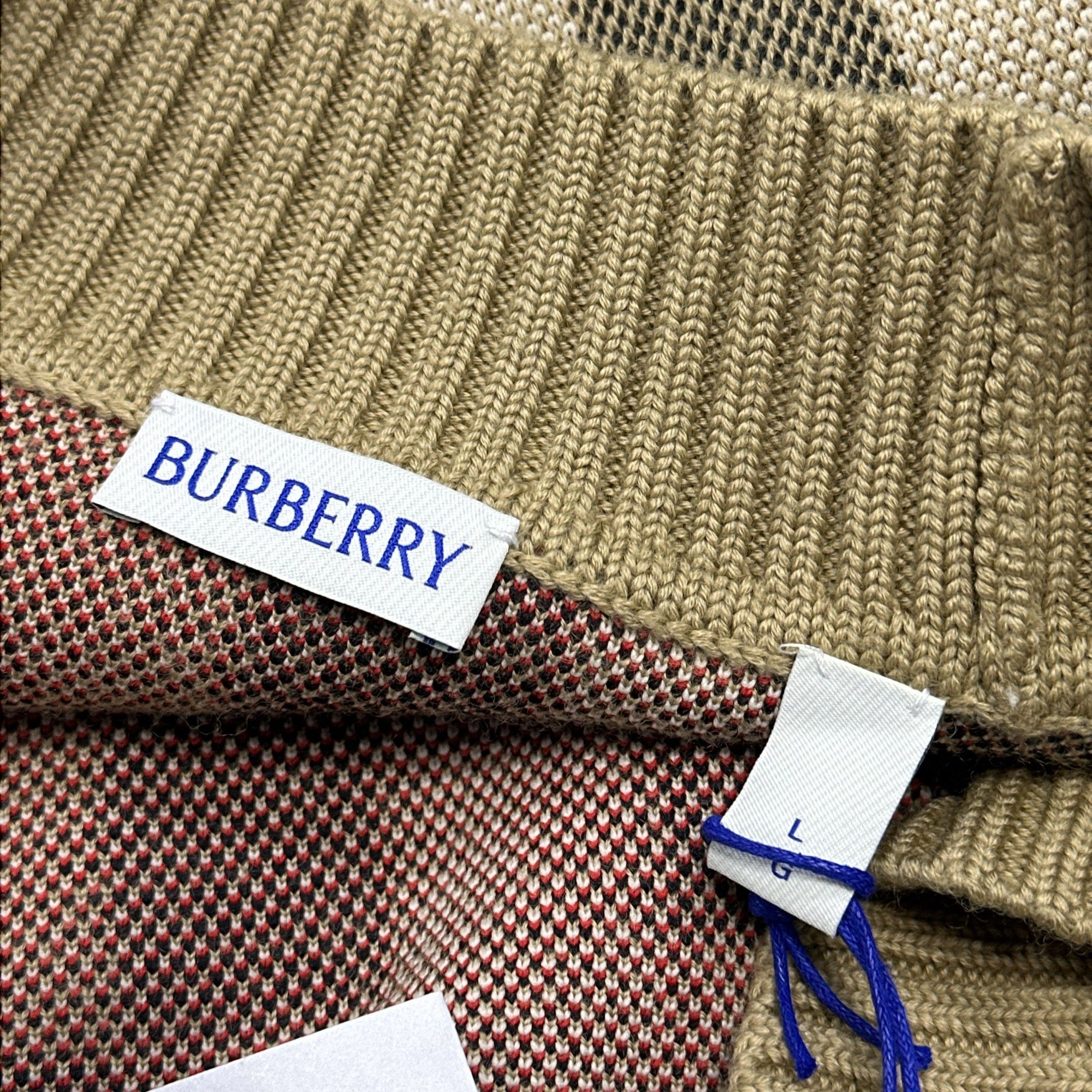 Burberry Burberry Check Knit Cardigan Size L Size L / US 10 / IT 46 - 10 Thumbnail