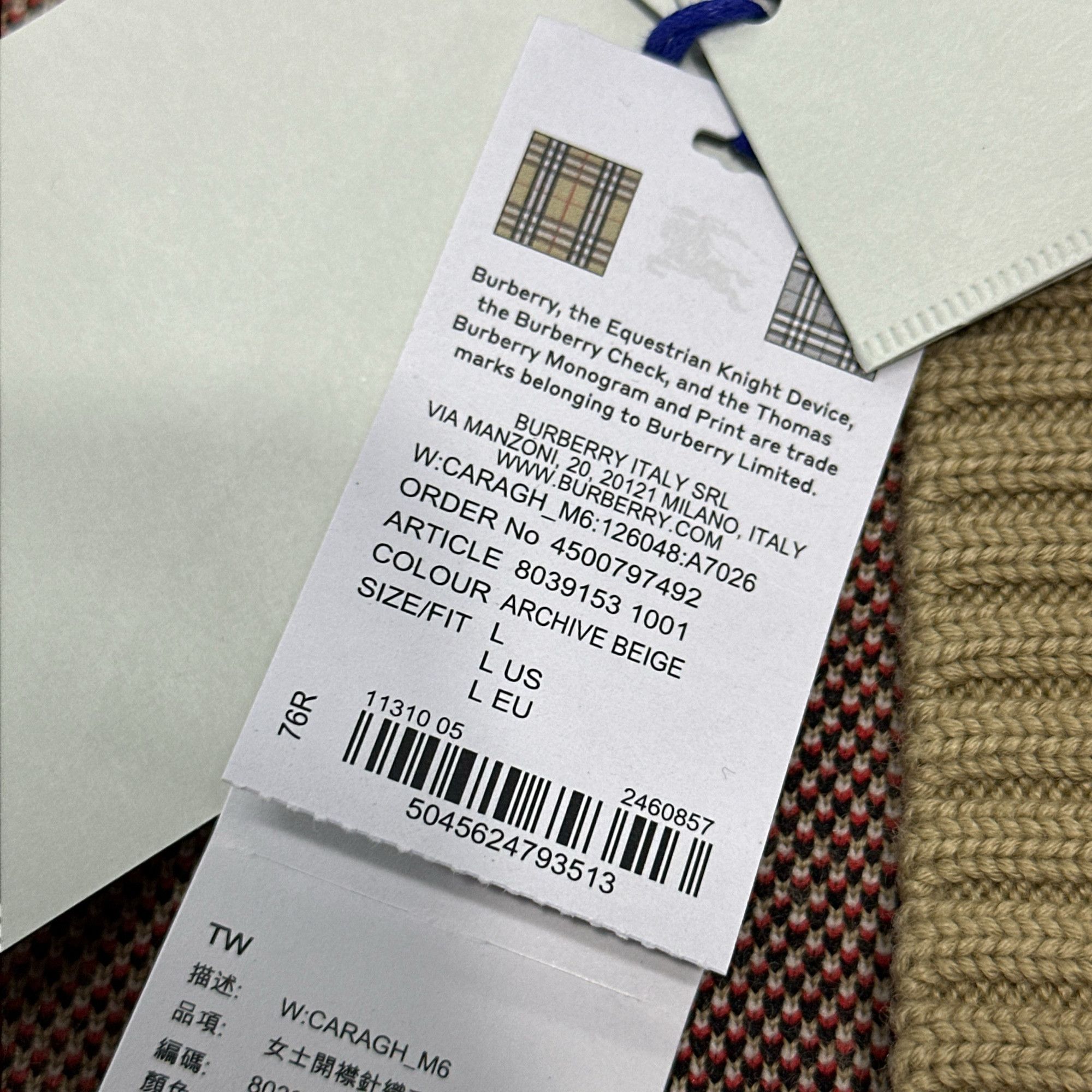 Burberry Burberry Check Knit Cardigan Size L Size L / US 10 / IT 46 - 9 Thumbnail