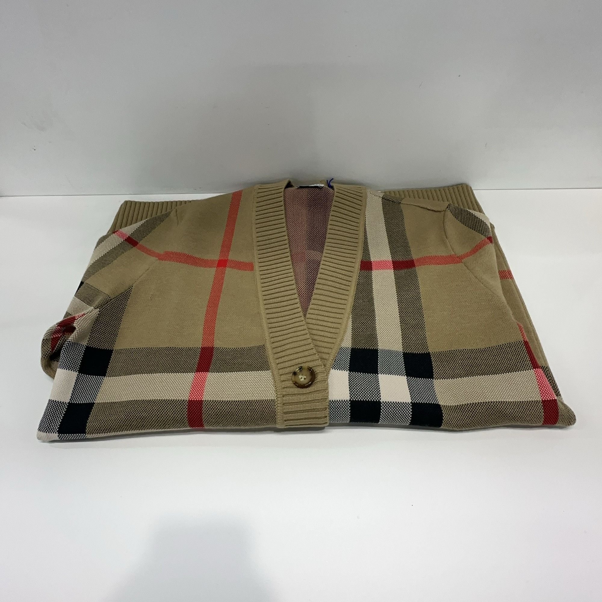 Burberry Burberry Check Knit Cardigan Size L Size L / US 10 / IT 46 - 12 Thumbnail