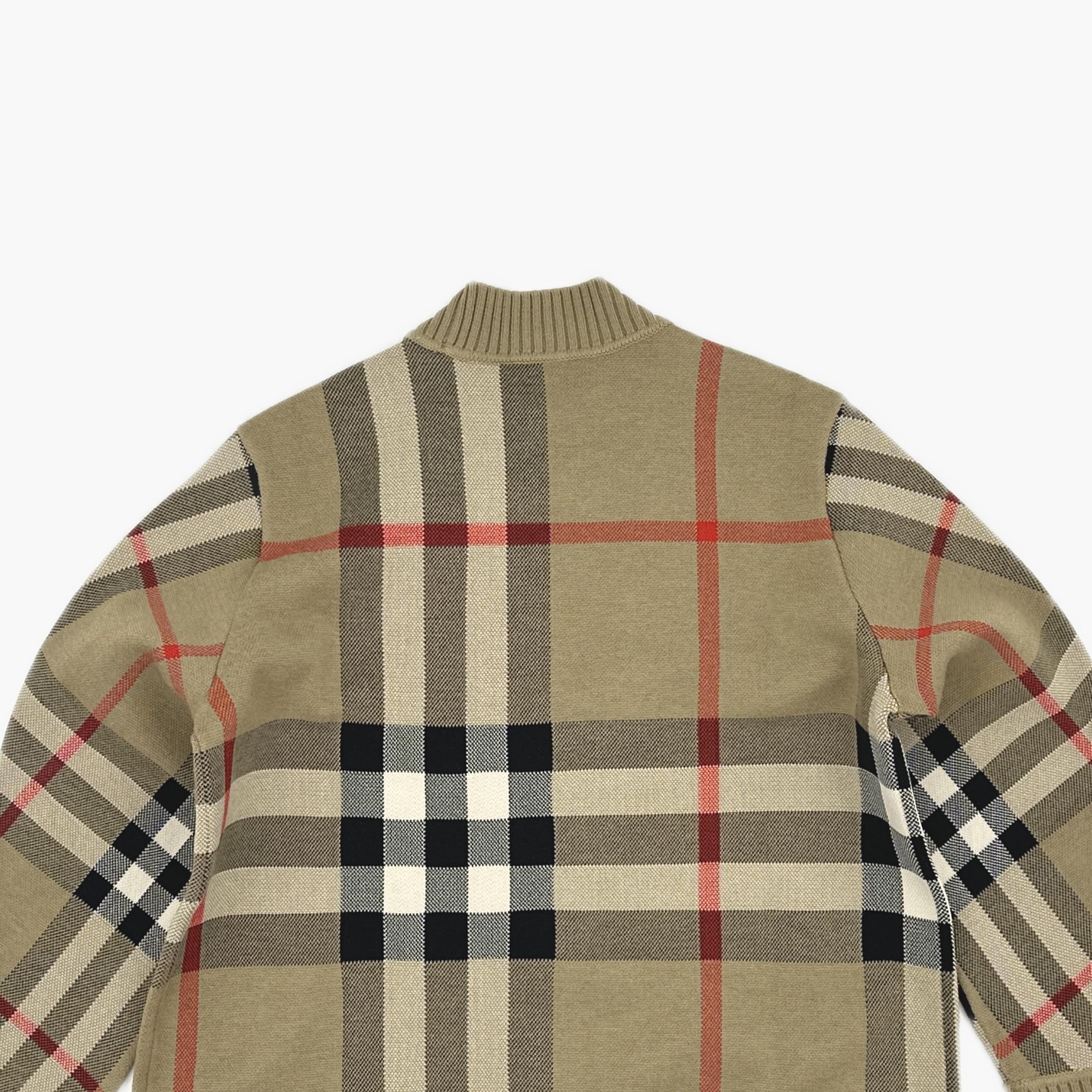 Burberry Burberry Check Knit Cardigan Size L Size L / US 10 / IT 46 - 3 Thumbnail