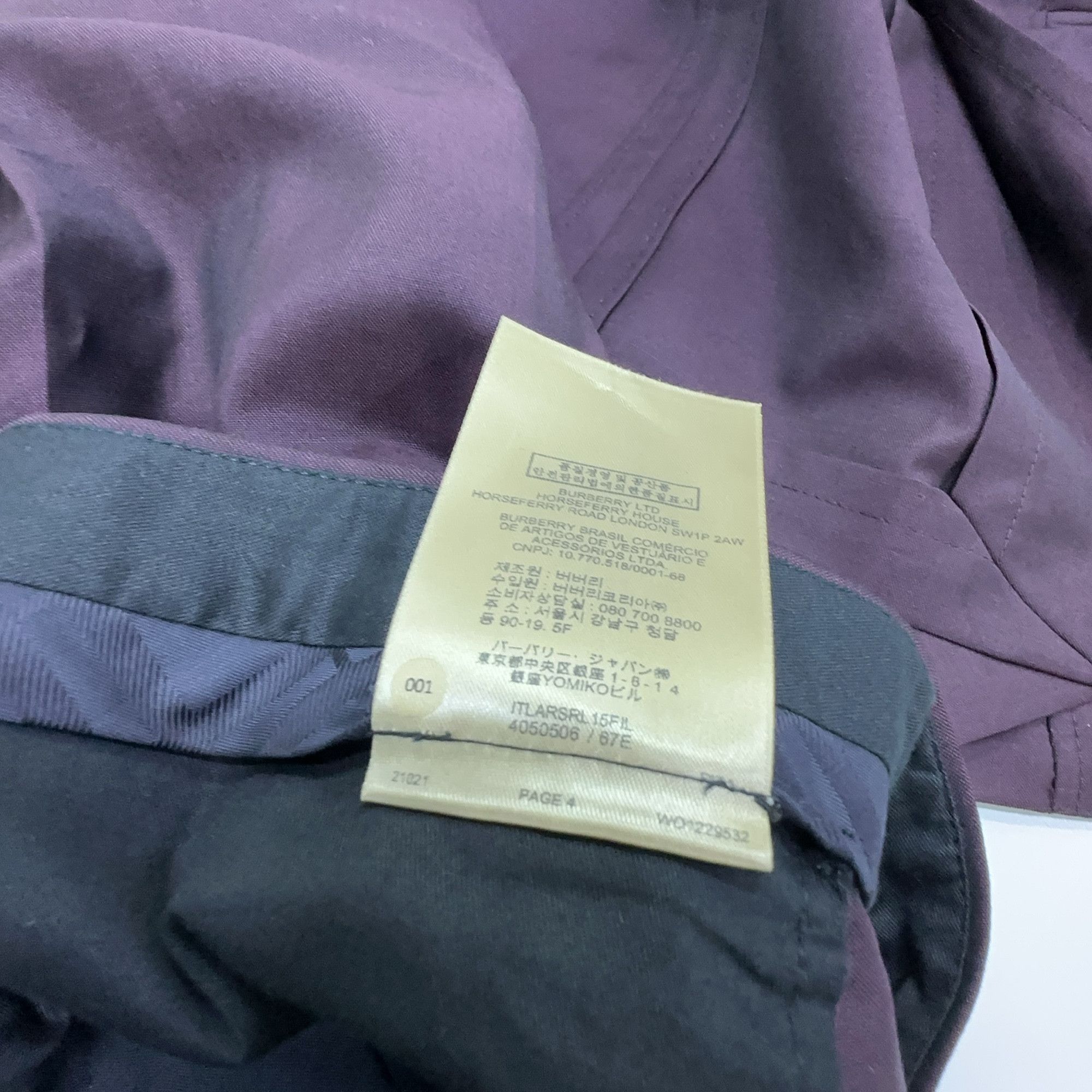 Burberry Burberry Oxblood Tailored Suit 34R Size 34R - 10 Thumbnail
