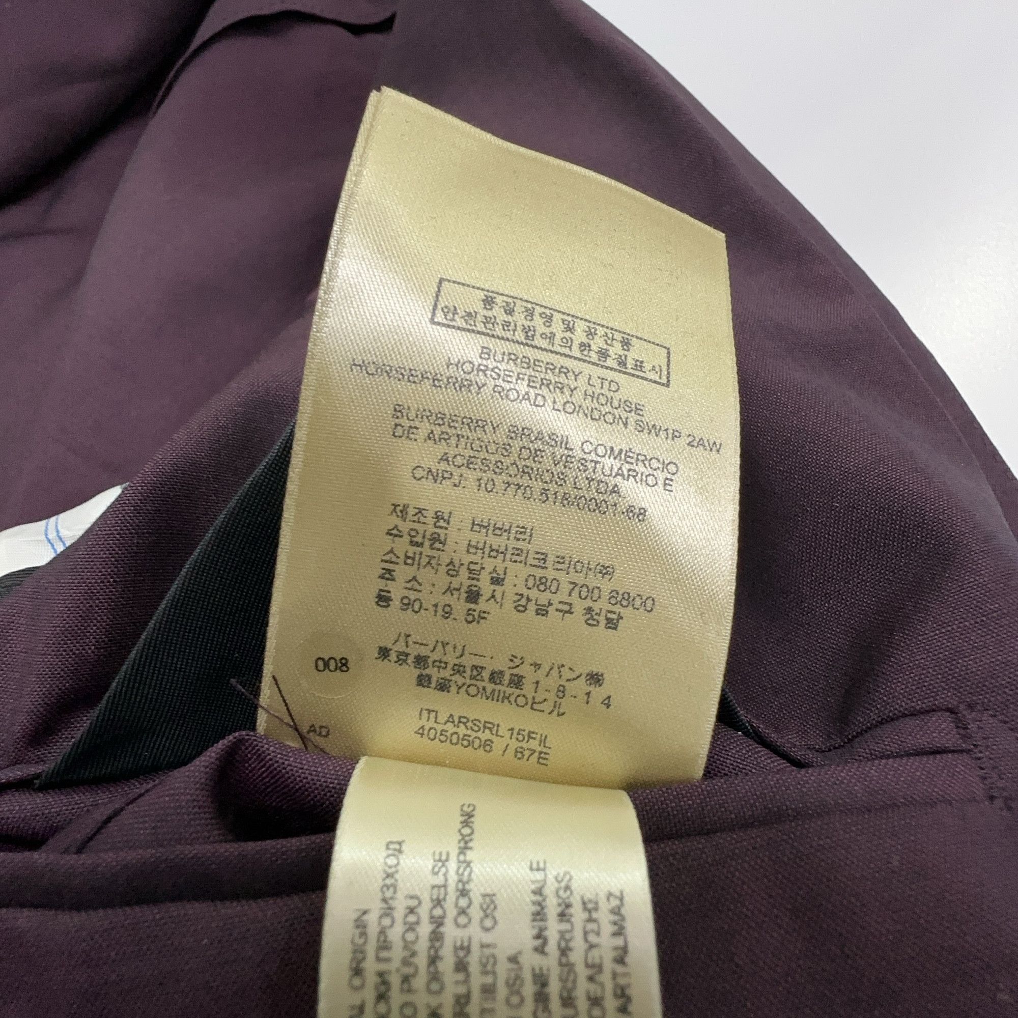 Burberry Burberry Oxblood Tailored Suit 34R Size 34R - 5 Thumbnail