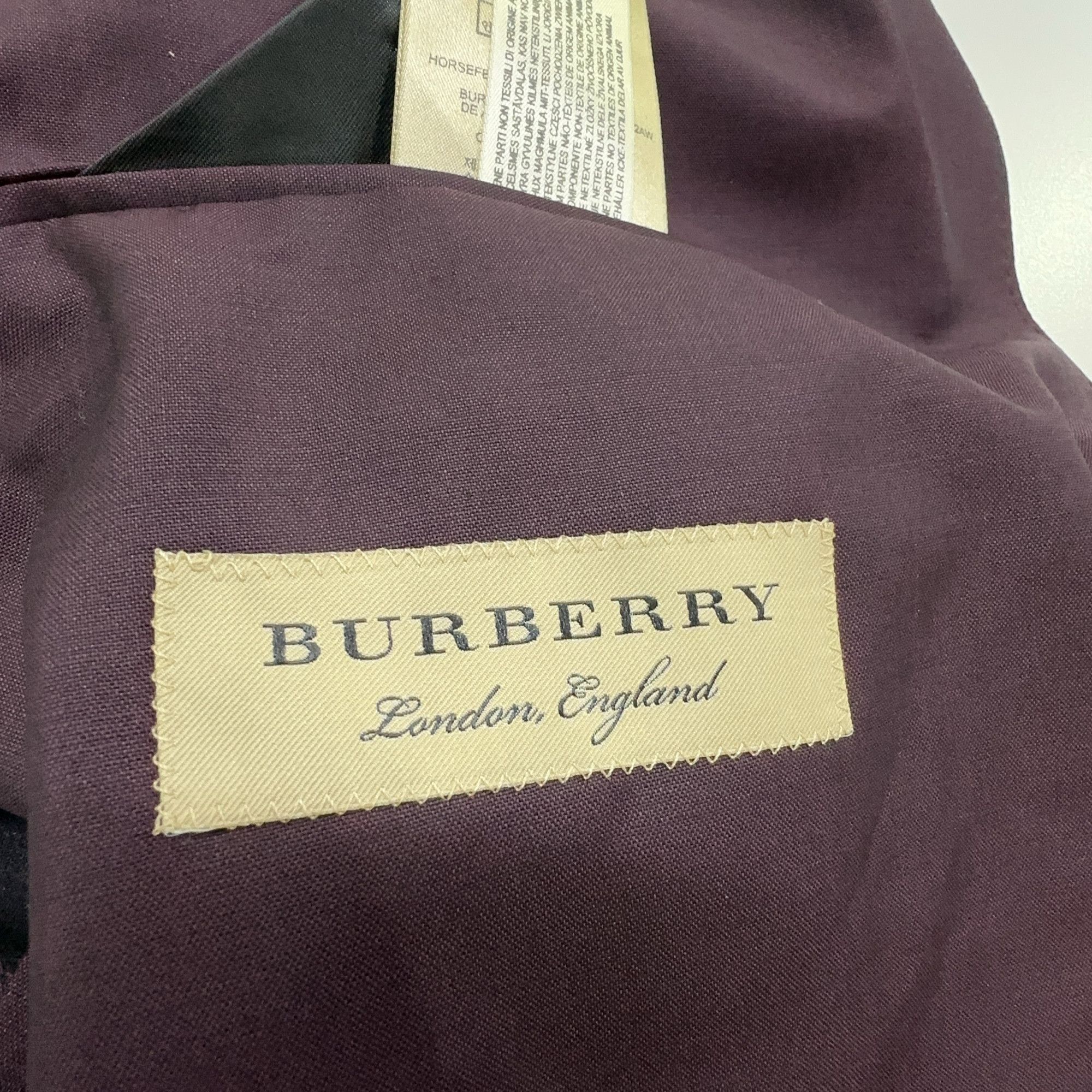 Burberry Burberry Oxblood Tailored Suit 34R Size 34R - 6 Thumbnail
