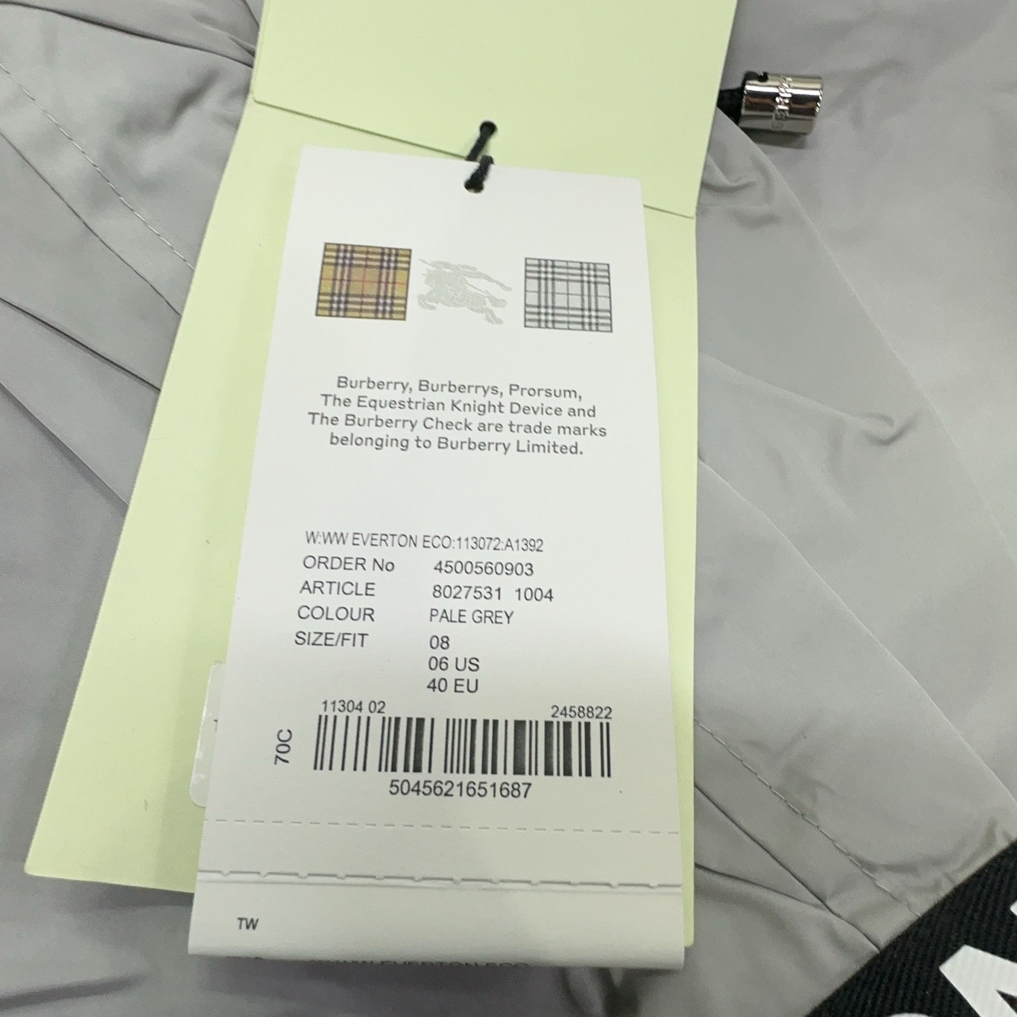 Burberry Burberry Logo Hooded Jacket Size US 6 Size S / US 4 / IT 40 - 4 Thumbnail