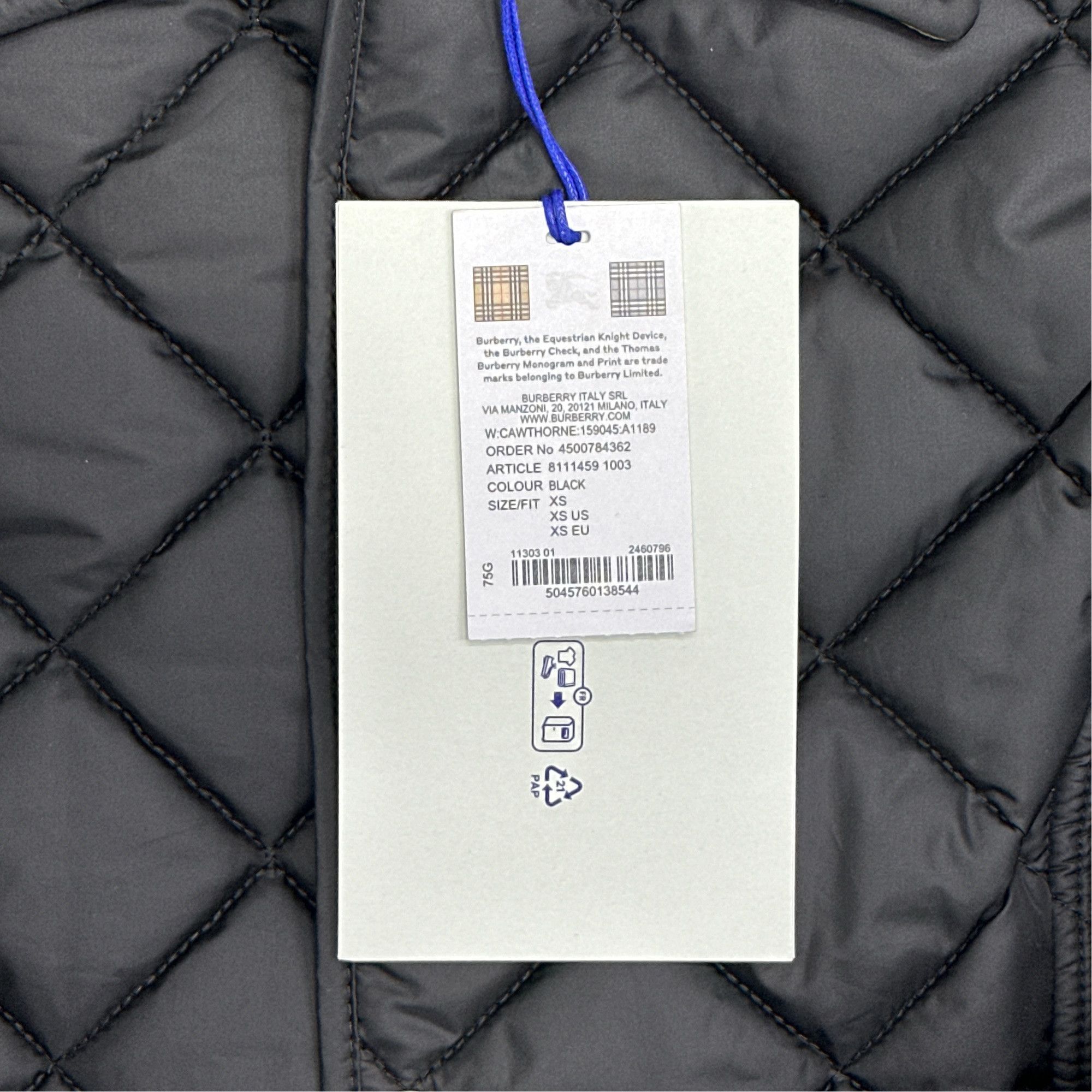 Burberry Burberry Quilted Check Lining Jacket Size XS Size XS / US 0-2 / IT 36-38 - 2 Thumbnail