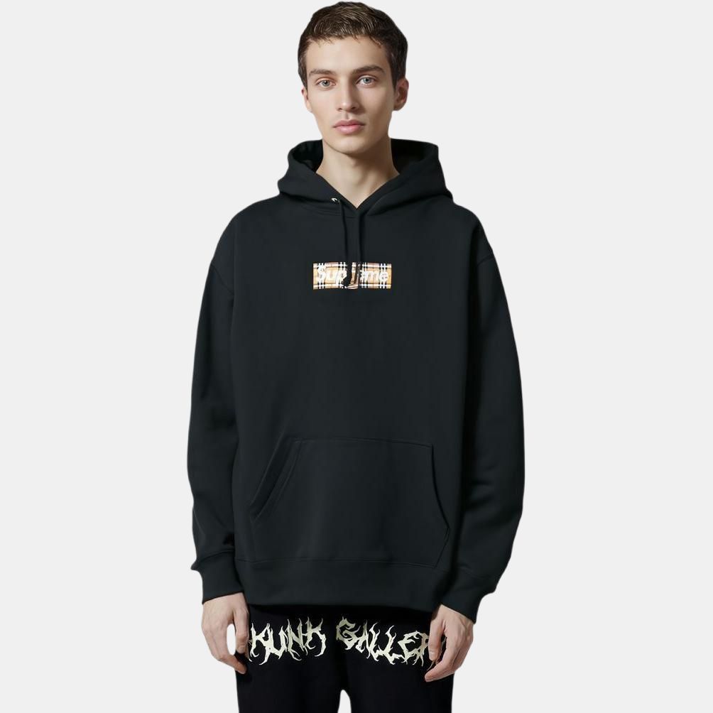 Supreme Supreme x Burberry Box Logo Hoodie Size M Size US M / EU 48-50 / 2 - 9 Thumbnail