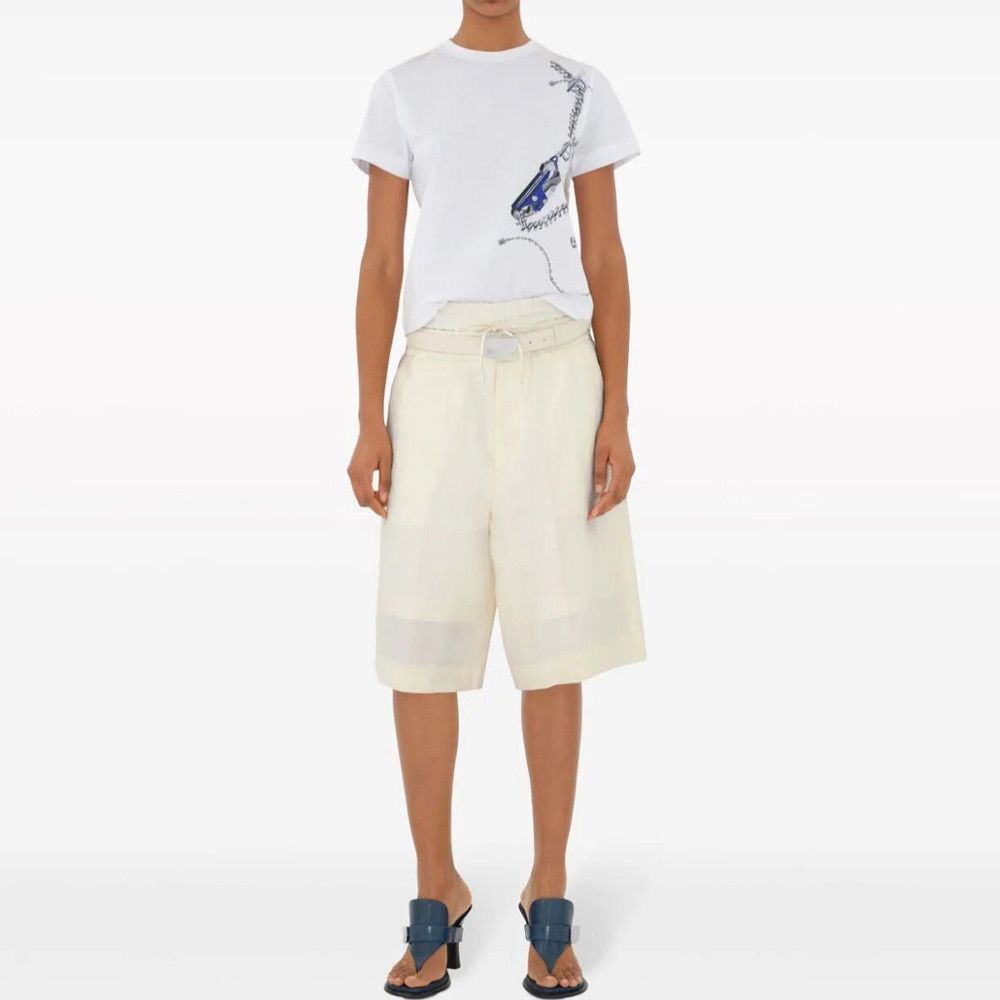Burberry Burberry Chain Print Short Sleeve T-Shirt White XS Size XS / US 0-2 / IT 36-38 - 6 Thumbnail
