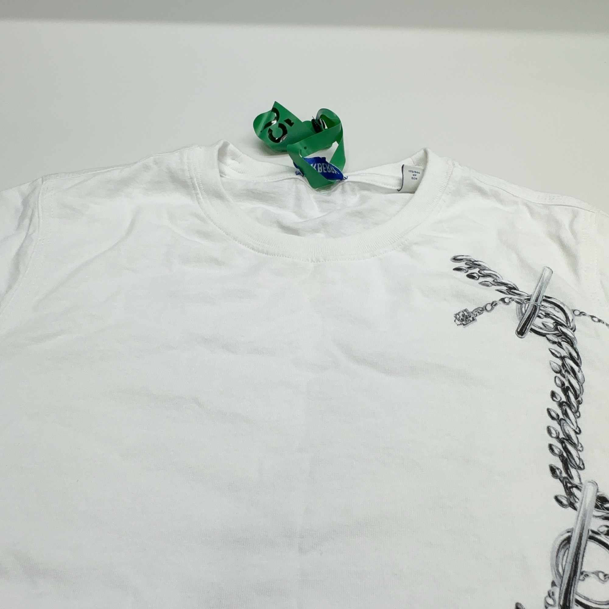 Burberry Burberry Chain Print Short Sleeve T-Shirt White XS Size XS / US 0-2 / IT 36-38 - 5 Thumbnail