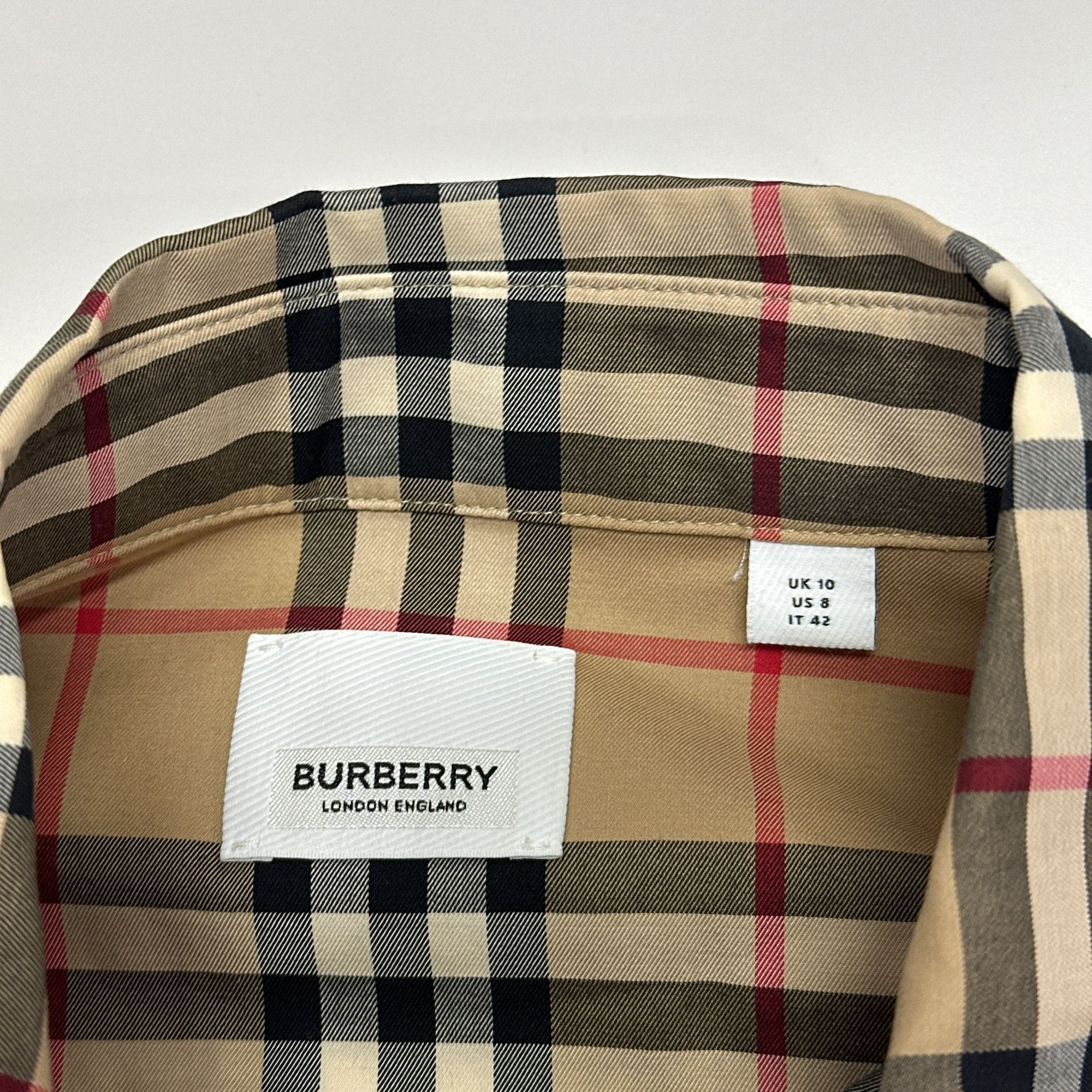 Burberry Burberry Check Button Up Shirt US 8 Size M / US 6-8 / IT 42-44 - 3 Thumbnail