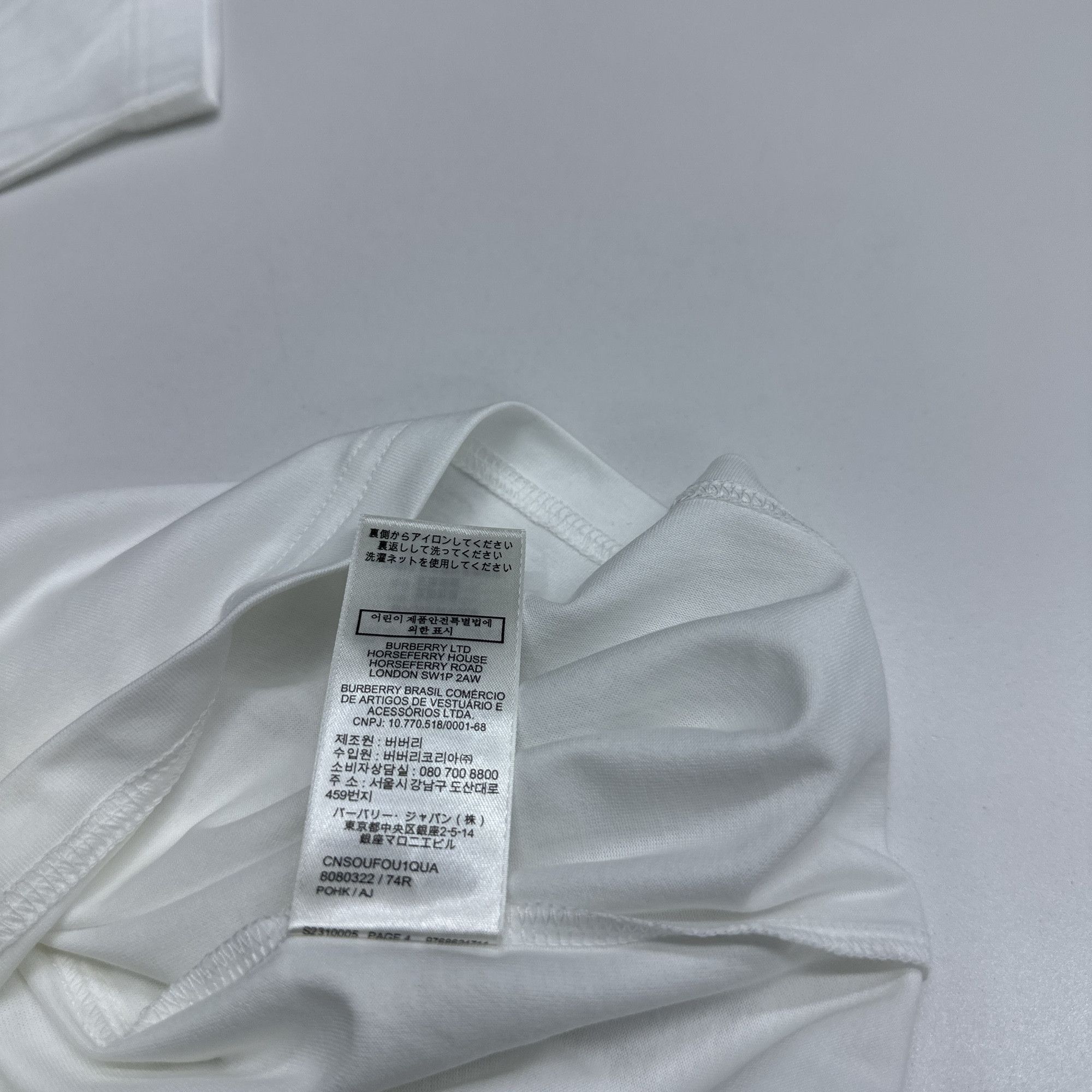 Burberry Burberry Check Pocket Short Sleeve T-Shirt Size L Size L / US 10 / IT 46 - 4 Thumbnail