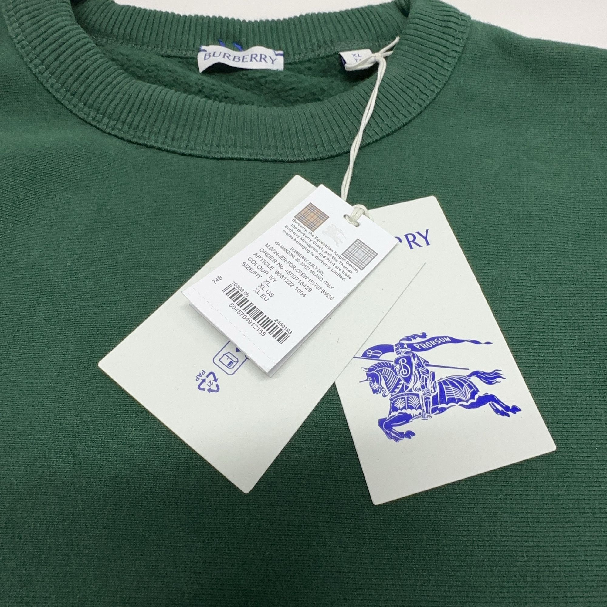 Burberry Burberry Logo Sweatshirt Size XL Size US XL / EU 56 / 4 - 10 Thumbnail