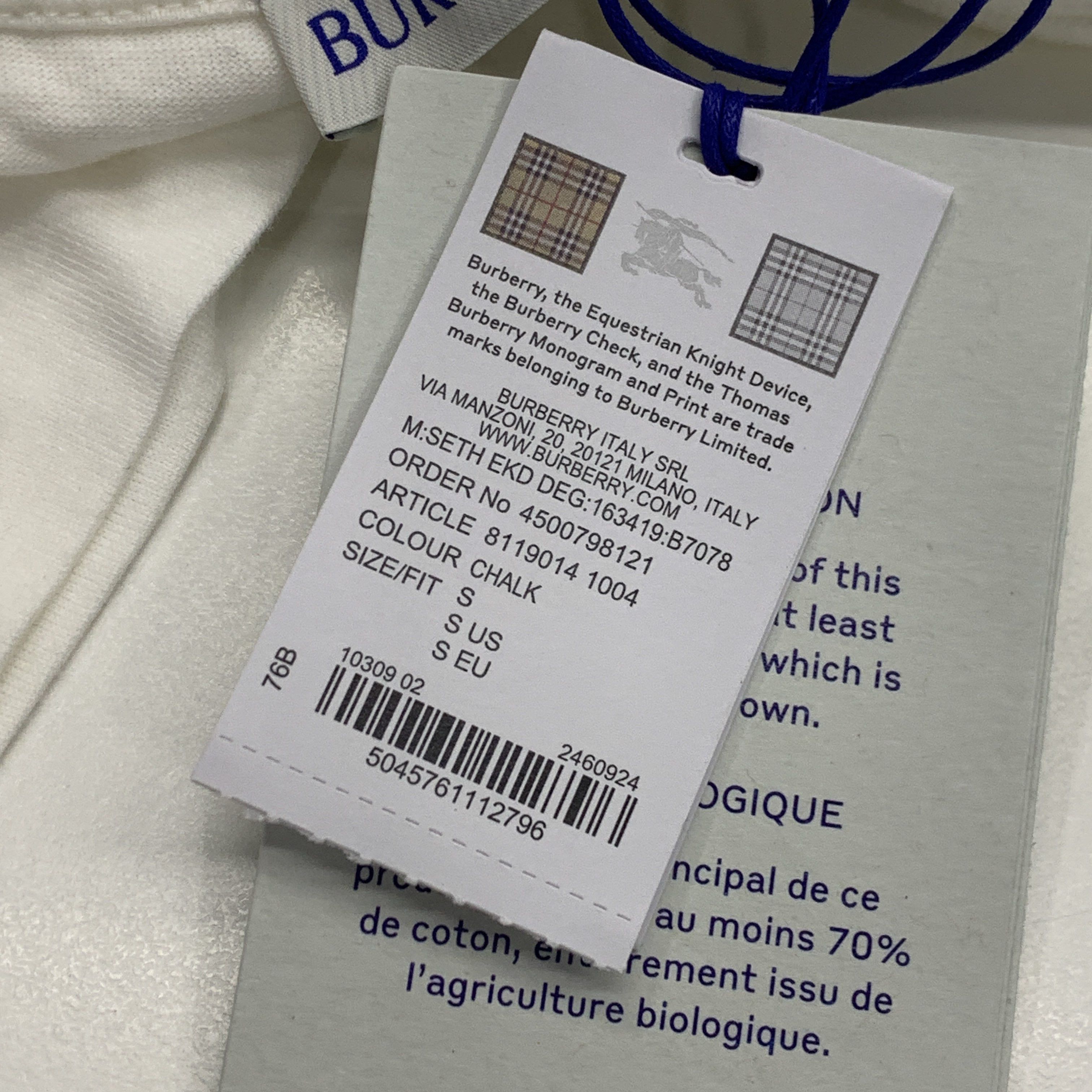 Burberry Burberry Equestrian Knight Logo T-Shirt Size S Size US S / EU 44-46 / 1 - 4 Thumbnail