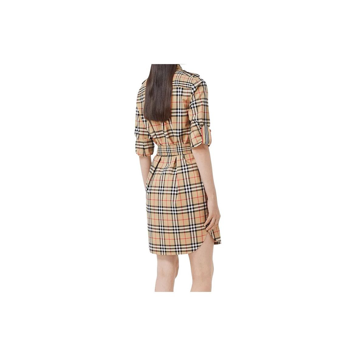Burberry Burberry Check Belted Shirt Dress Size 12 Size M / US 6-8 / IT 42-44 - 9 Thumbnail