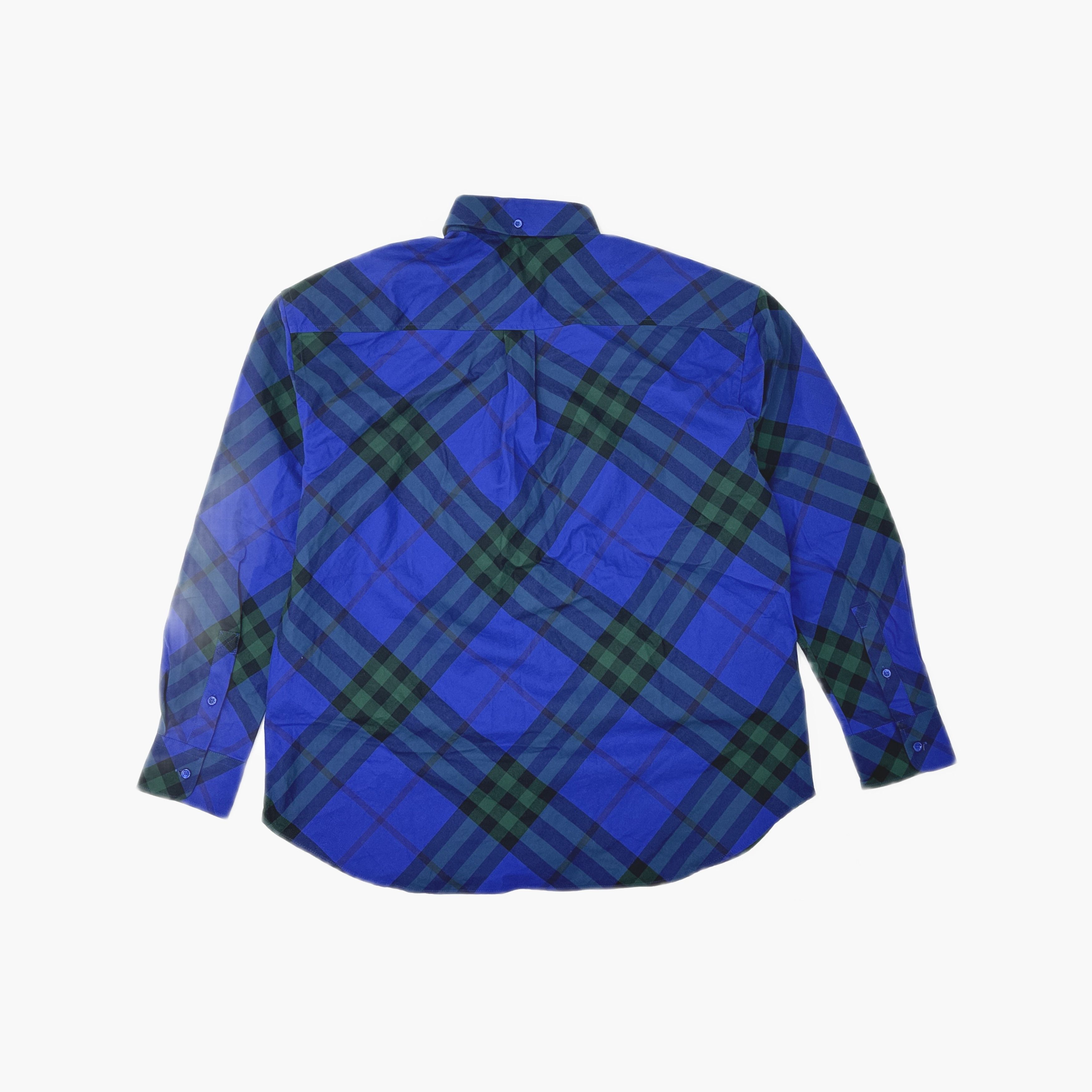 Burberry Burberry Blue Plaid Button Up Shirt Size L Size US L / EU 52-54 / 3 - 2 Thumbnail
