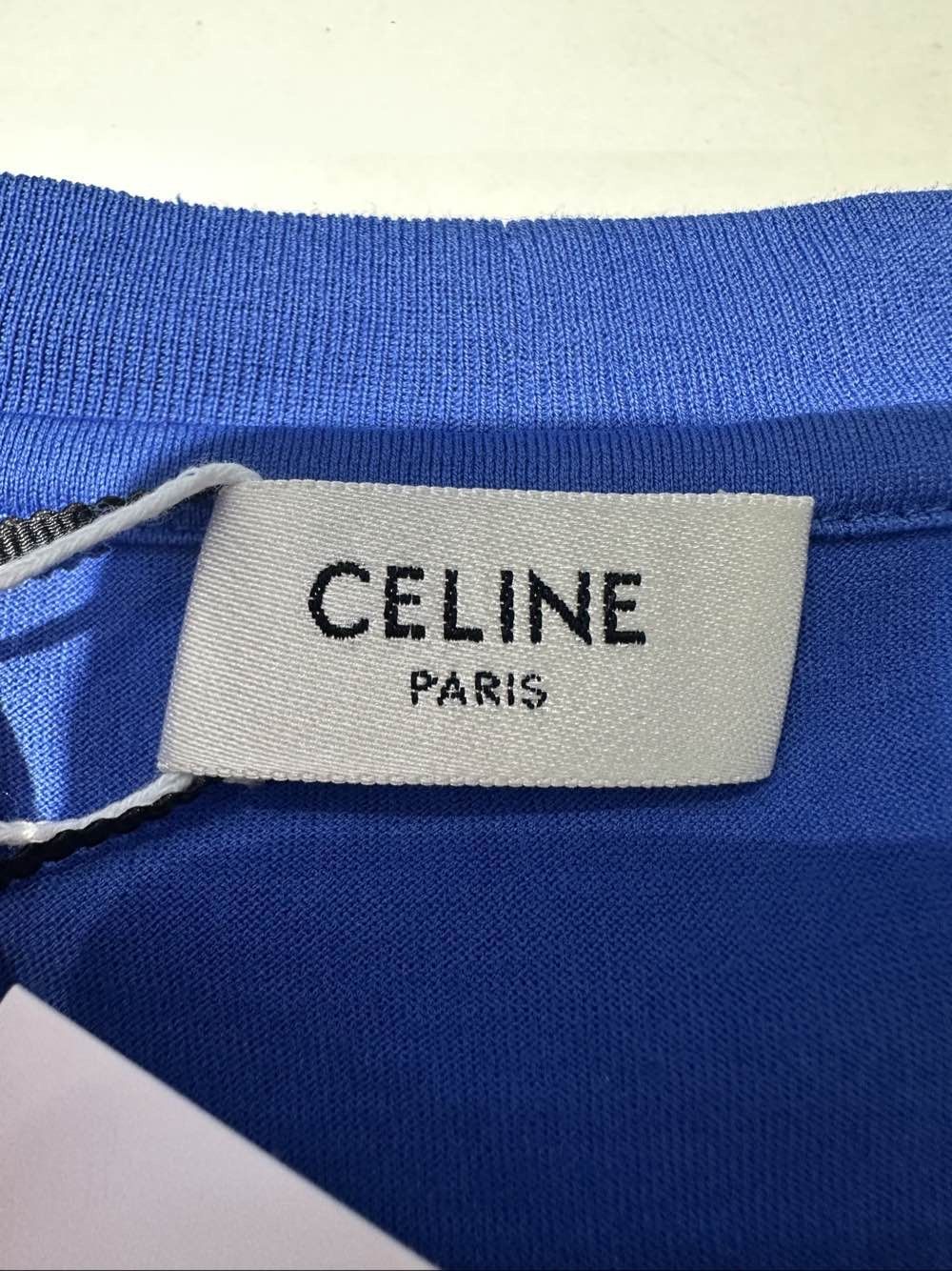 Celine Celine Logo Short Sleeve T-Shirt Size L Size US L / EU 52-54 / 3 - 3 Thumbnail