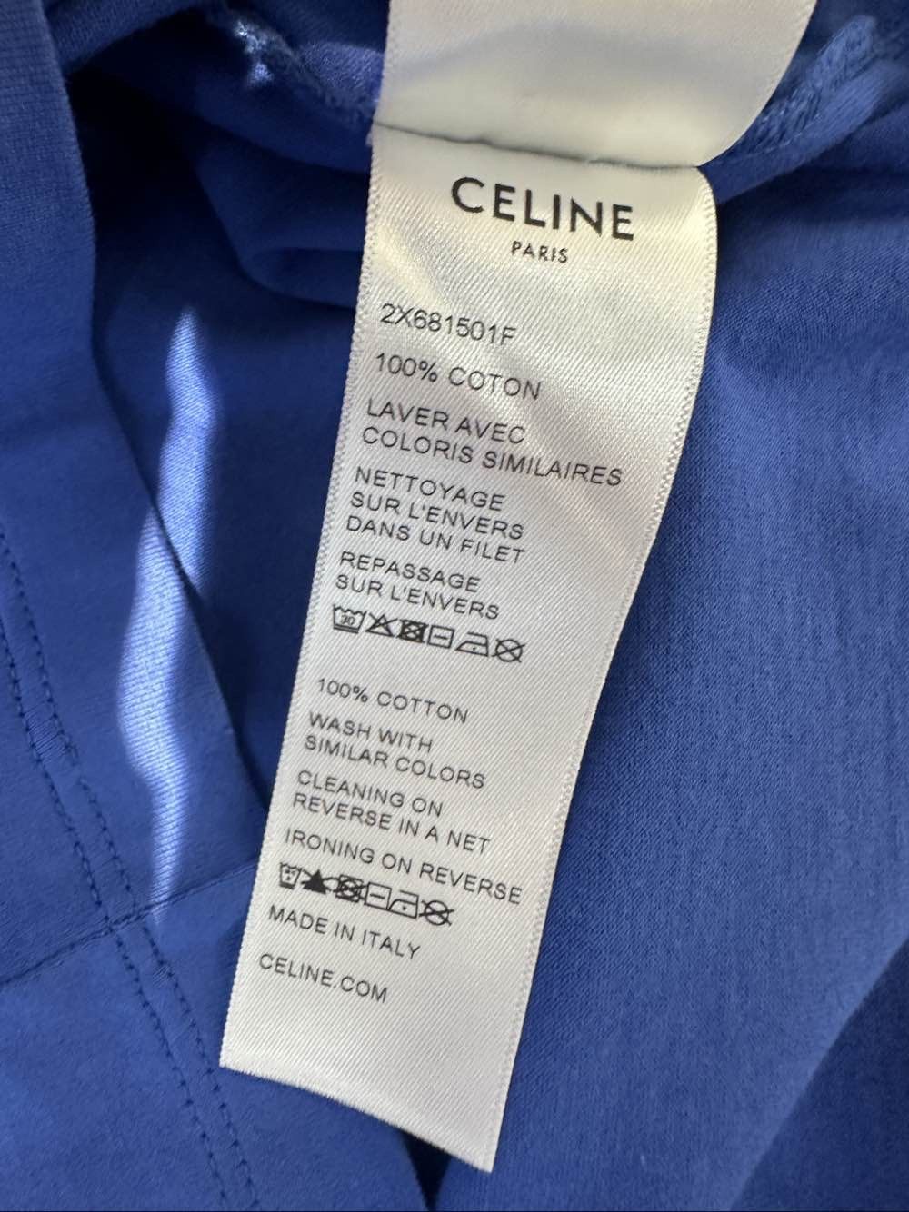 Celine Celine Logo Short Sleeve T-Shirt Size L Size US L / EU 52-54 / 3 - 4 Thumbnail