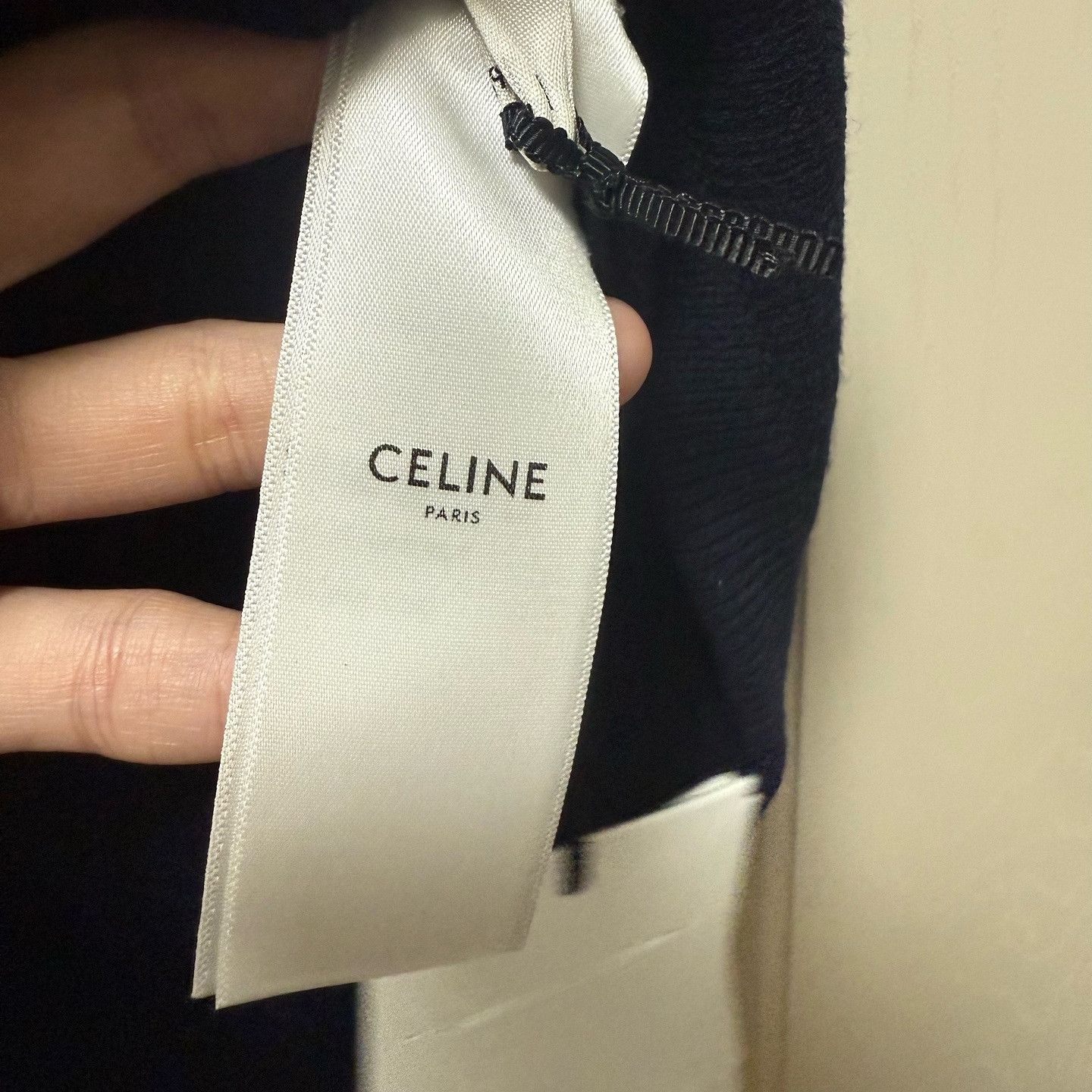 Celine Celine Navy Knit Button Mini Dress Size M Size M / US 6-8 / IT 42-44 - 4 Thumbnail