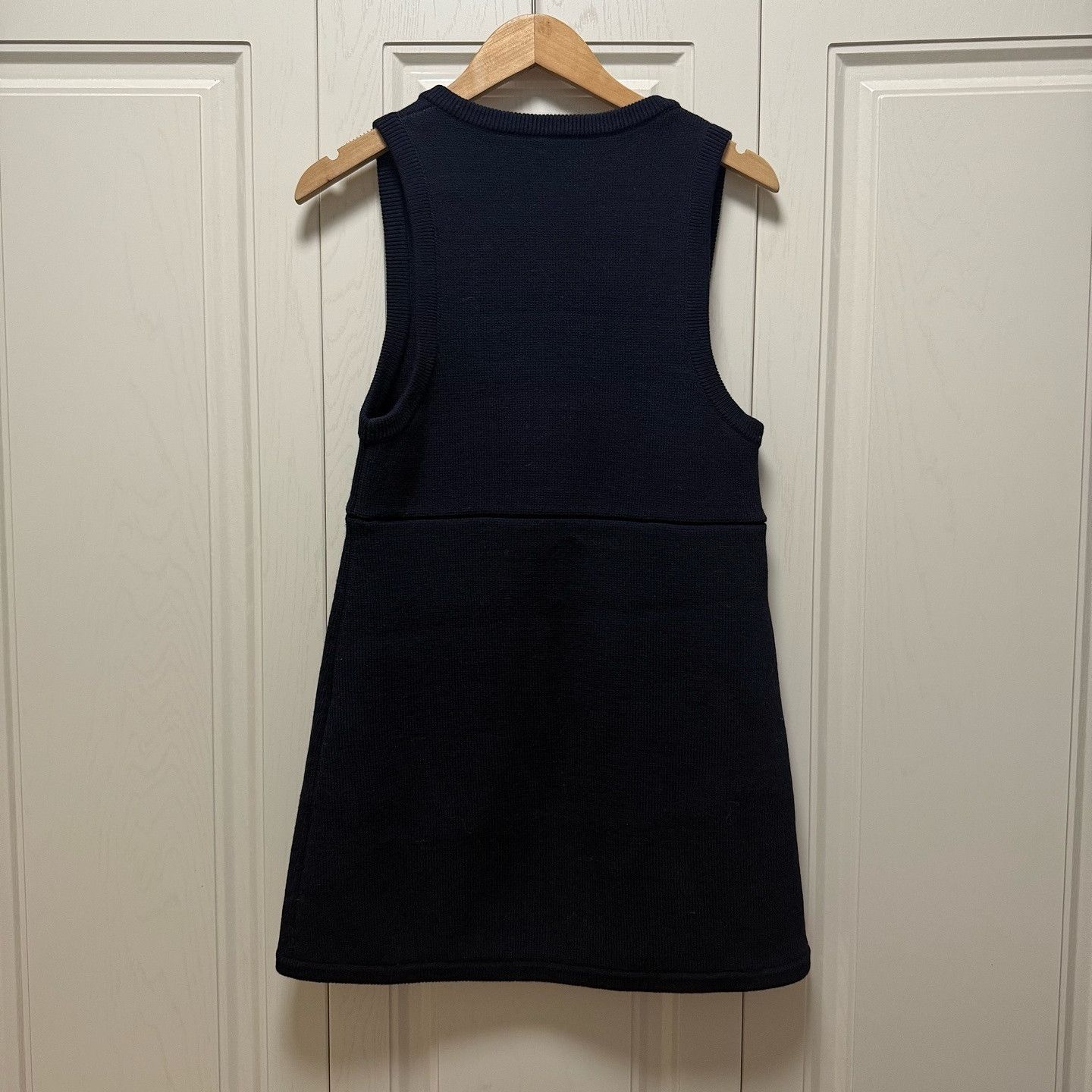 Celine Celine Navy Knit Button Mini Dress Size M Size M / US 6-8 / IT 42-44 - 2 Thumbnail