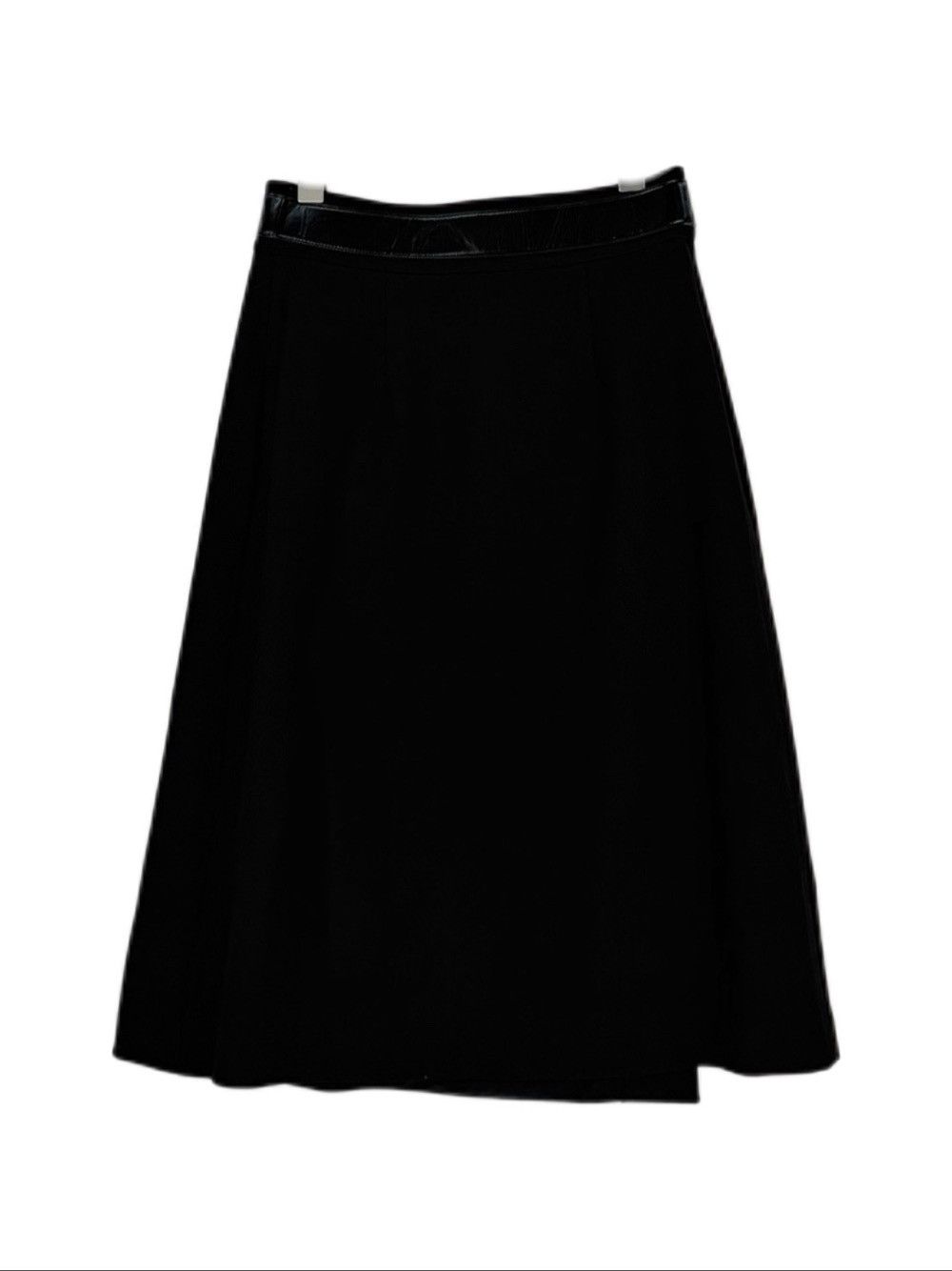 Celine Celine Leather Waistband Wool Midi Skirt Size 36 Size 26" / US 2 / IT 38 - 2 Thumbnail