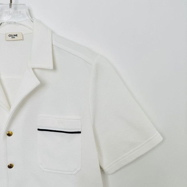 Celine Celine Triomphe Button Shirt Size M Size US M / EU 48-50 / 2 - 5 Thumbnail