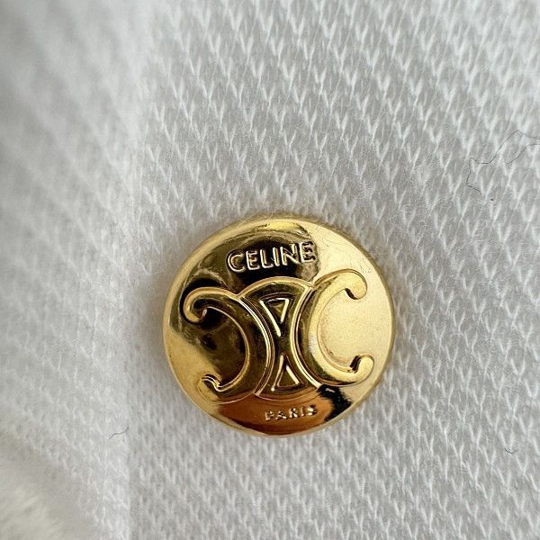 Celine Celine Triomphe Button Shirt Size M Size US M / EU 48-50 / 2 - 7 Thumbnail