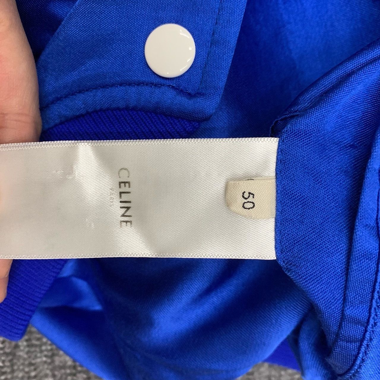 Celine Celine Logo Viscose Bomber Jacket Size 50 Size US M / EU 48-50 / 2 - 11 Thumbnail