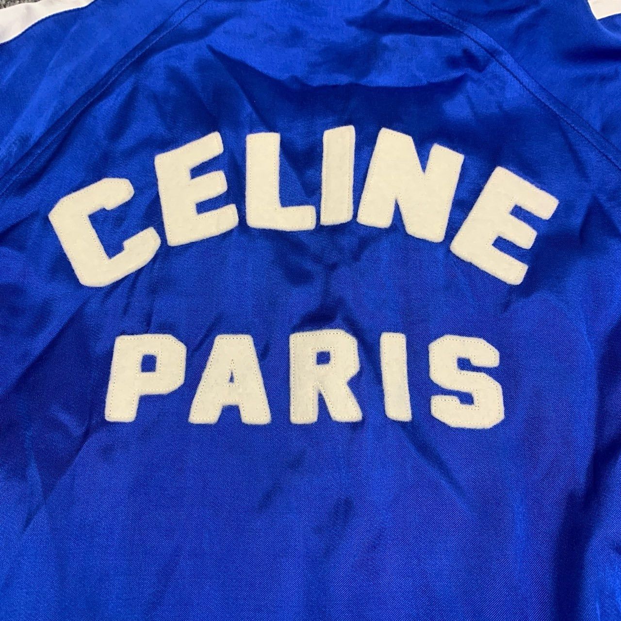 Celine Celine Logo Viscose Bomber Jacket Size 50 Size US M / EU 48-50 / 2 - 6 Thumbnail