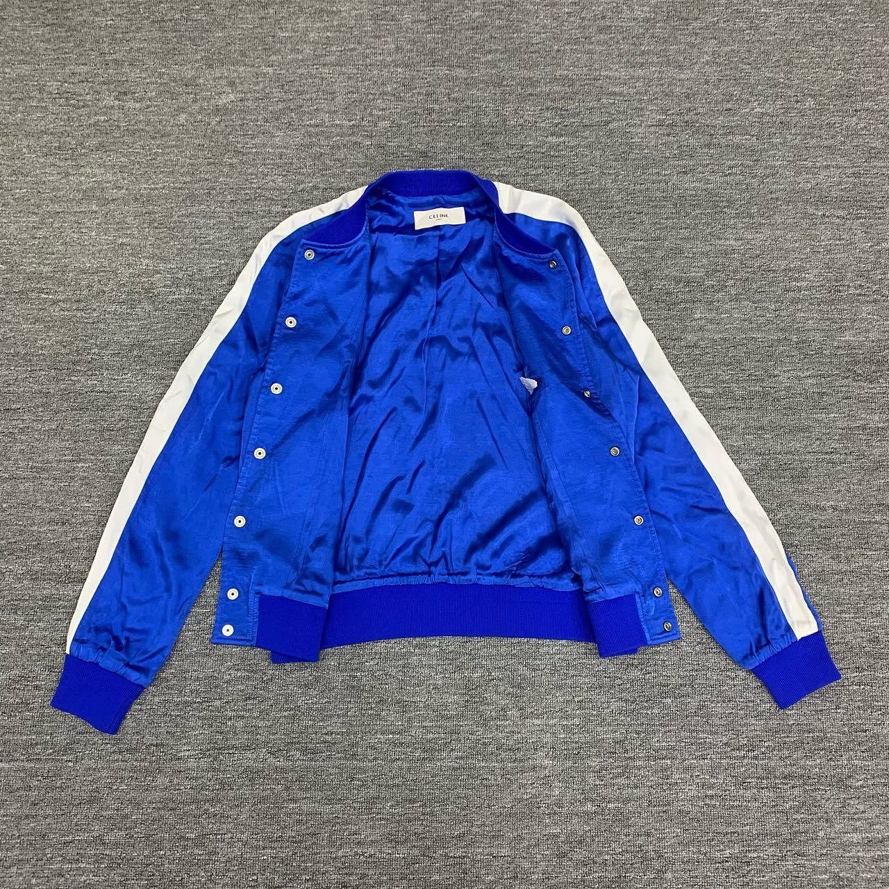 Celine Celine Logo Viscose Bomber Jacket Size 50 Size US M / EU 48-50 / 2 - 7 Thumbnail