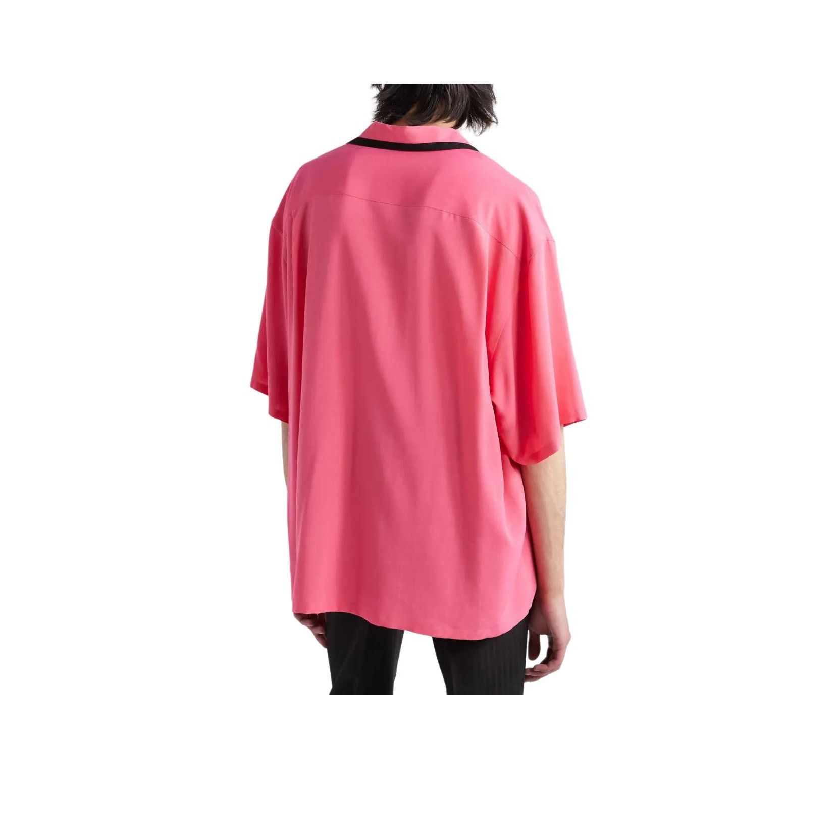 Celine Celine Pink Contrast Trim Shirt Size M Size US M / EU 48-50 / 2 - 7 Thumbnail