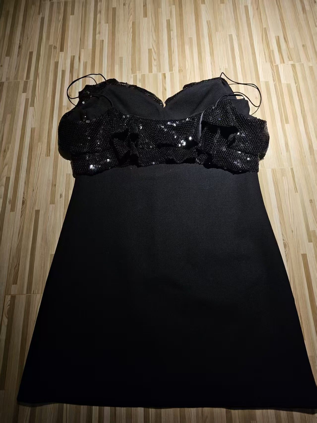 Celine Celine Sequined Ruffle Mini Dress Size 36 Size XS / US 0-2 / IT 36-38 - 2 Thumbnail
