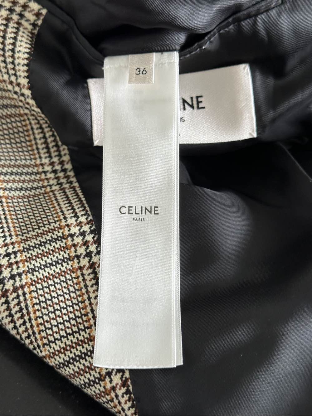 Celine Celine Plaid Wool Blazer Size 36 Size XS / US 0-2 / IT 36-38 - 4 Thumbnail
