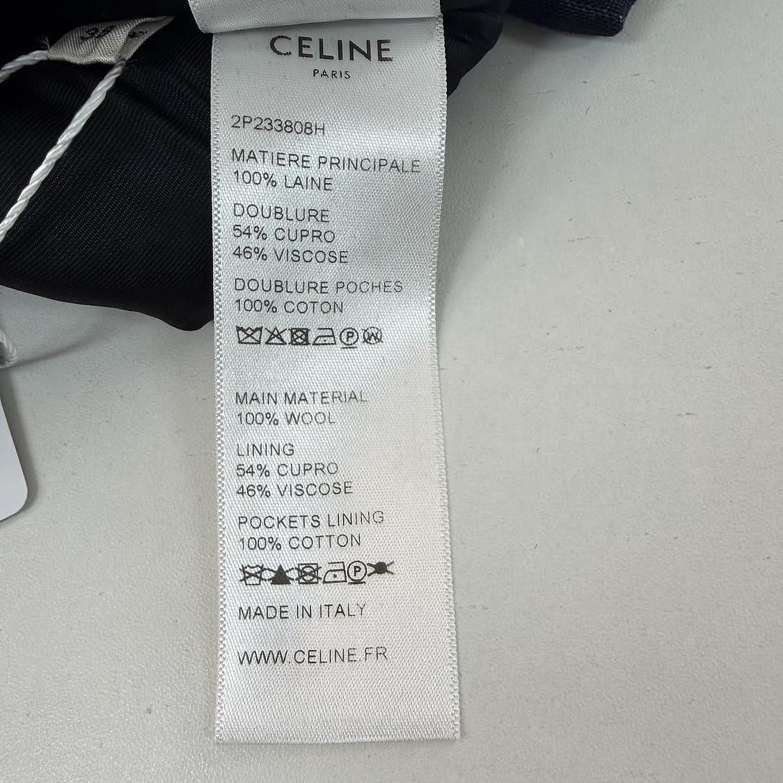 Celine CELINE Pinstripe Wool Cropped Pants Size 38 Size 27" / US 4 / IT 40 - 4 Thumbnail