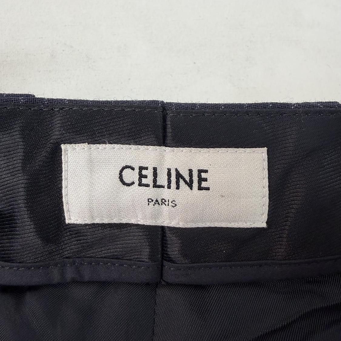 Celine CELINE Pinstripe Wool Cropped Pants Size 38 Size 27" / US 4 / IT 40 - 3 Thumbnail
