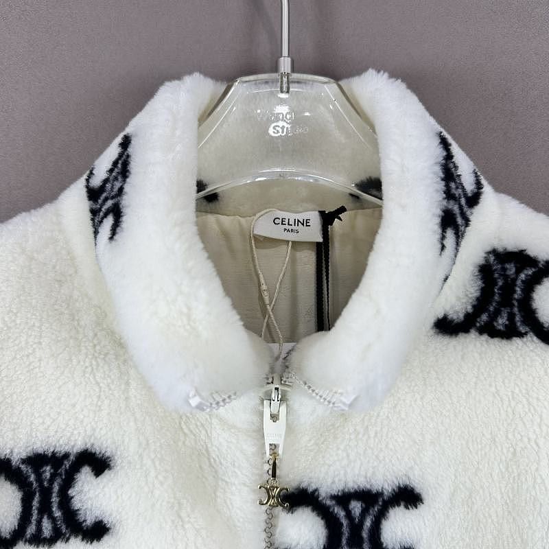 Celine Celine Triomphe Logo Fleece Jacket Size L Size L / US 10 / IT 46 - 7 Thumbnail
