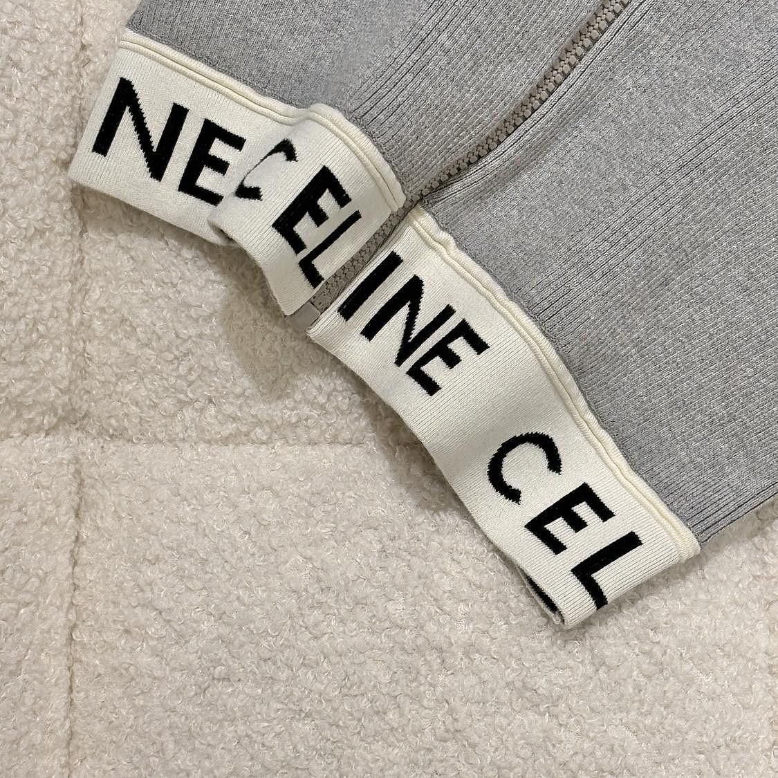 Celine Celine Logo Knit Zip-Up Hoodie Size XS Size XS / US 0-2 / IT 36-38 - 10 Thumbnail
