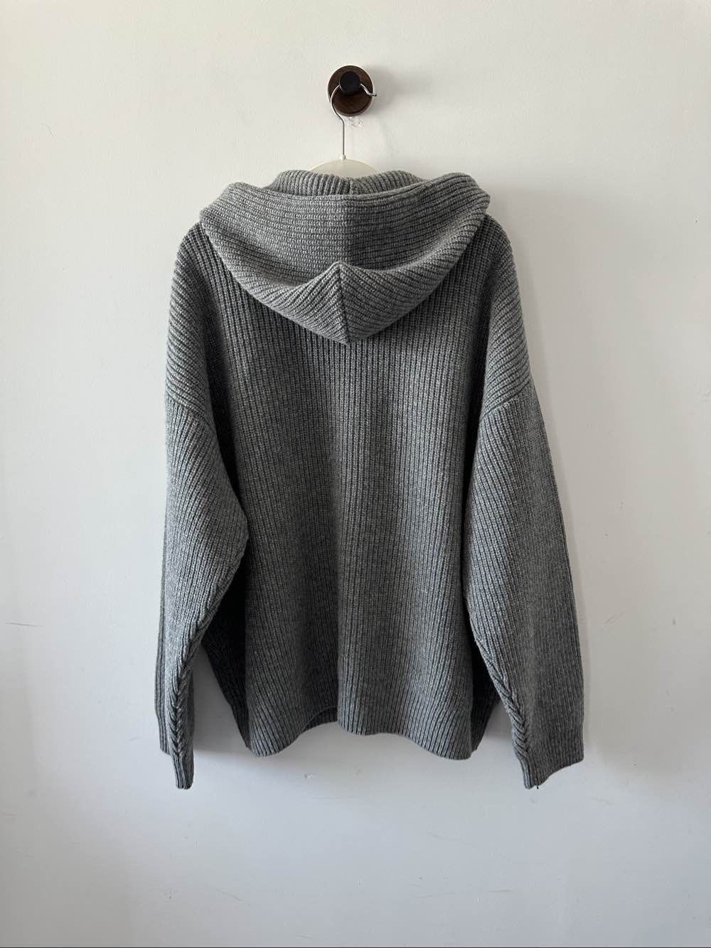 Celine CELINE Logo Ribbed Hoodie Size M Size US M / EU 48-50 / 2 - 2 Thumbnail