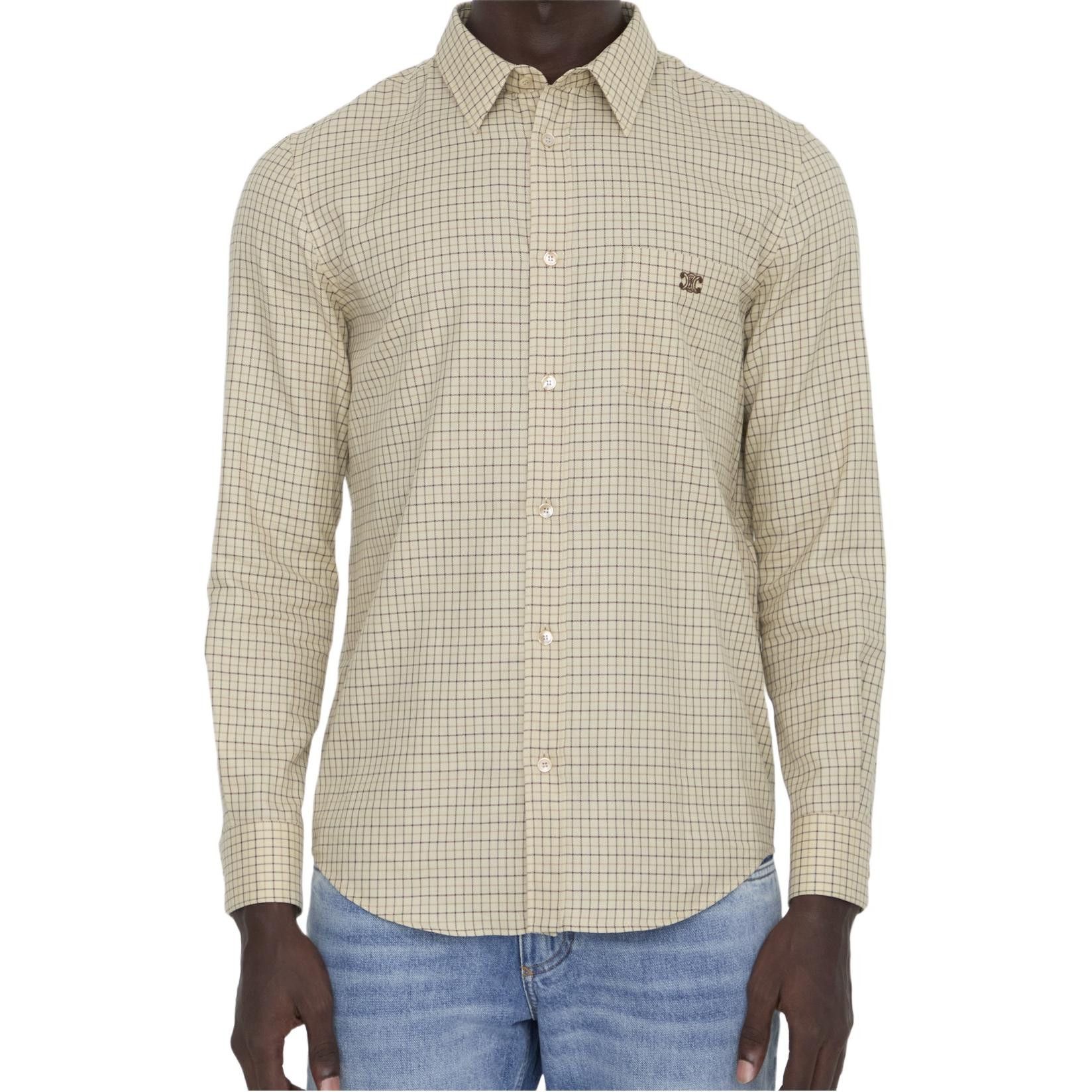 Celine Celine Check Pattern Button Up Shirt US S Size US S / EU 44-46 / 1 - 6 Thumbnail
