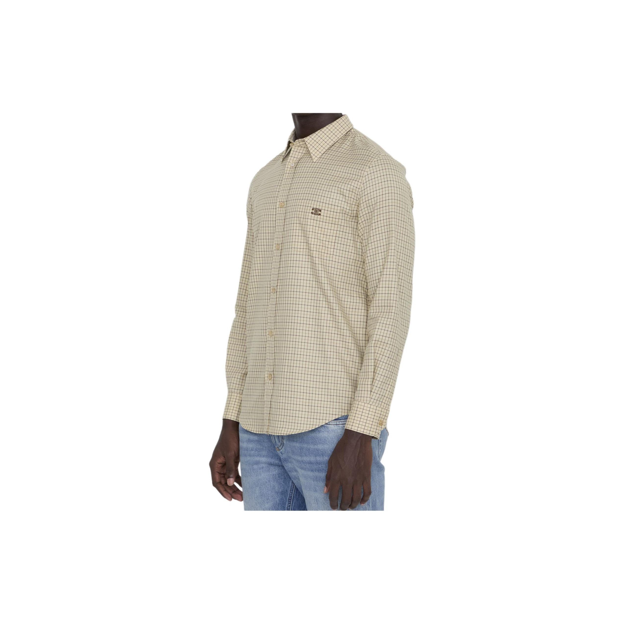 Celine Celine Check Pattern Button Up Shirt US S Size US S / EU 44-46 / 1 - 7 Thumbnail