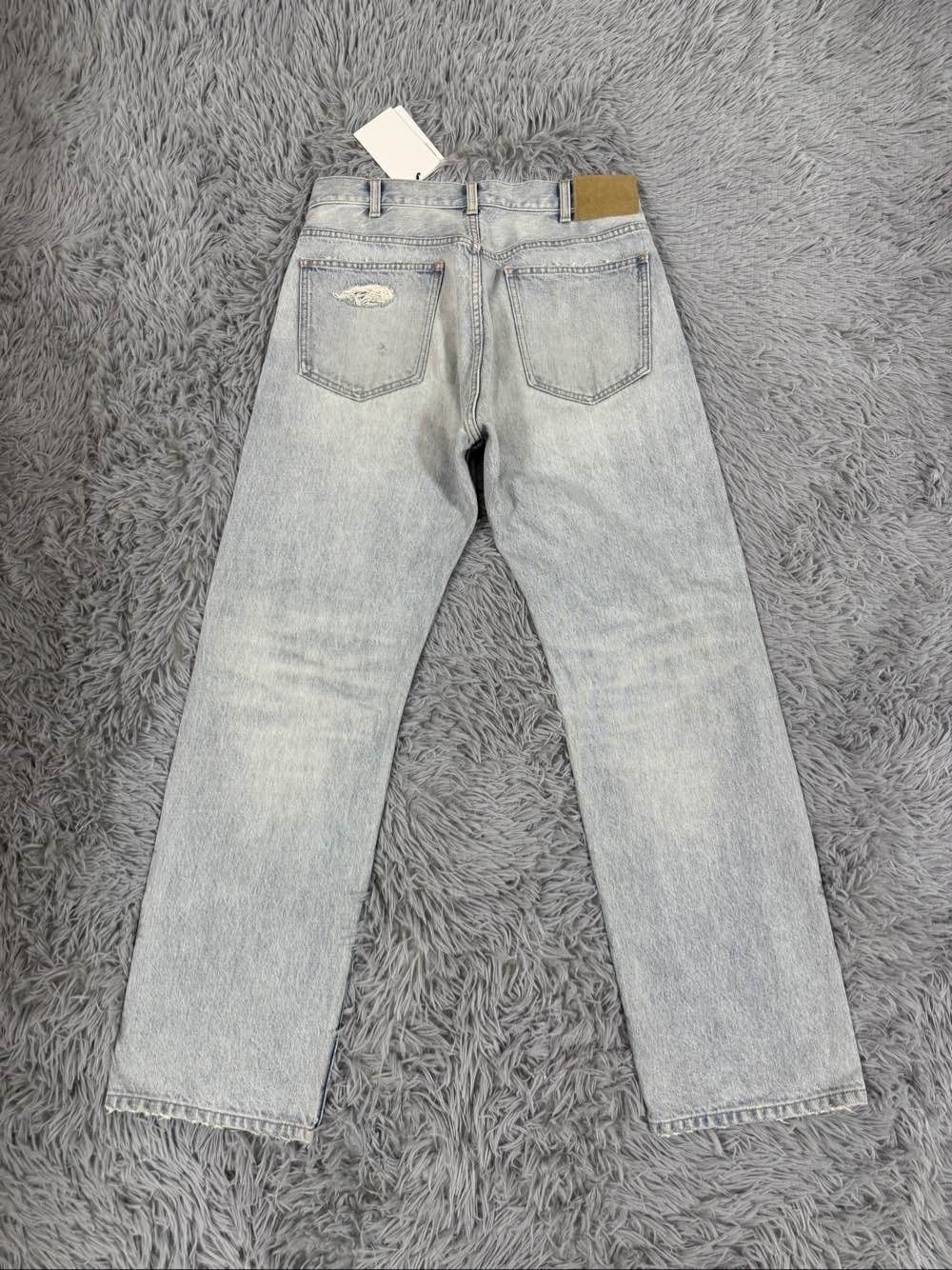 Celine CELINE Distressed Straight Leg Denim Size 30 Size US 30 / EU 46 - 2 Thumbnail