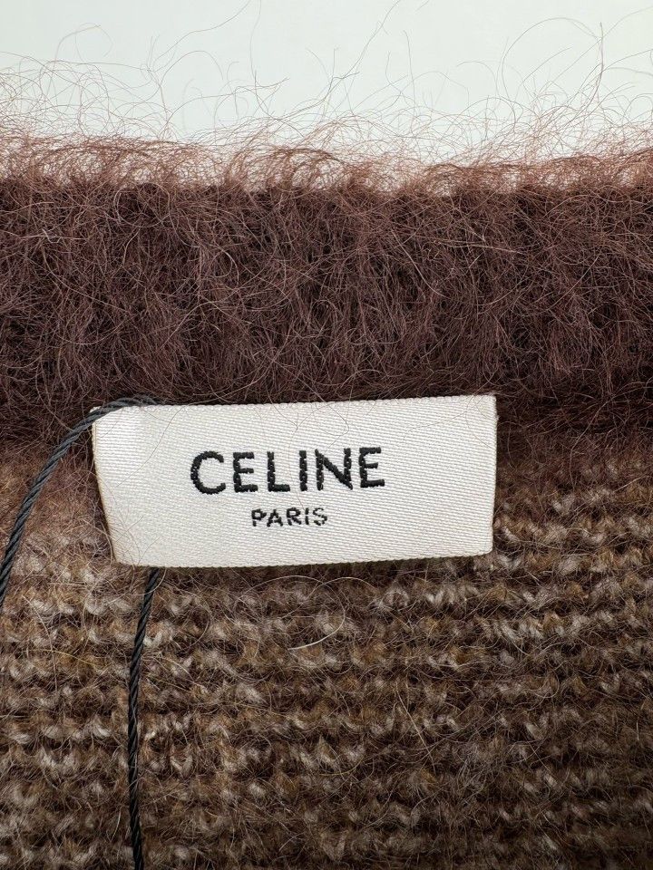 Celine CELINE Boy Doll Mohair Diamond Sweater L Size US L / EU 52-54 / 3 - 3 Thumbnail