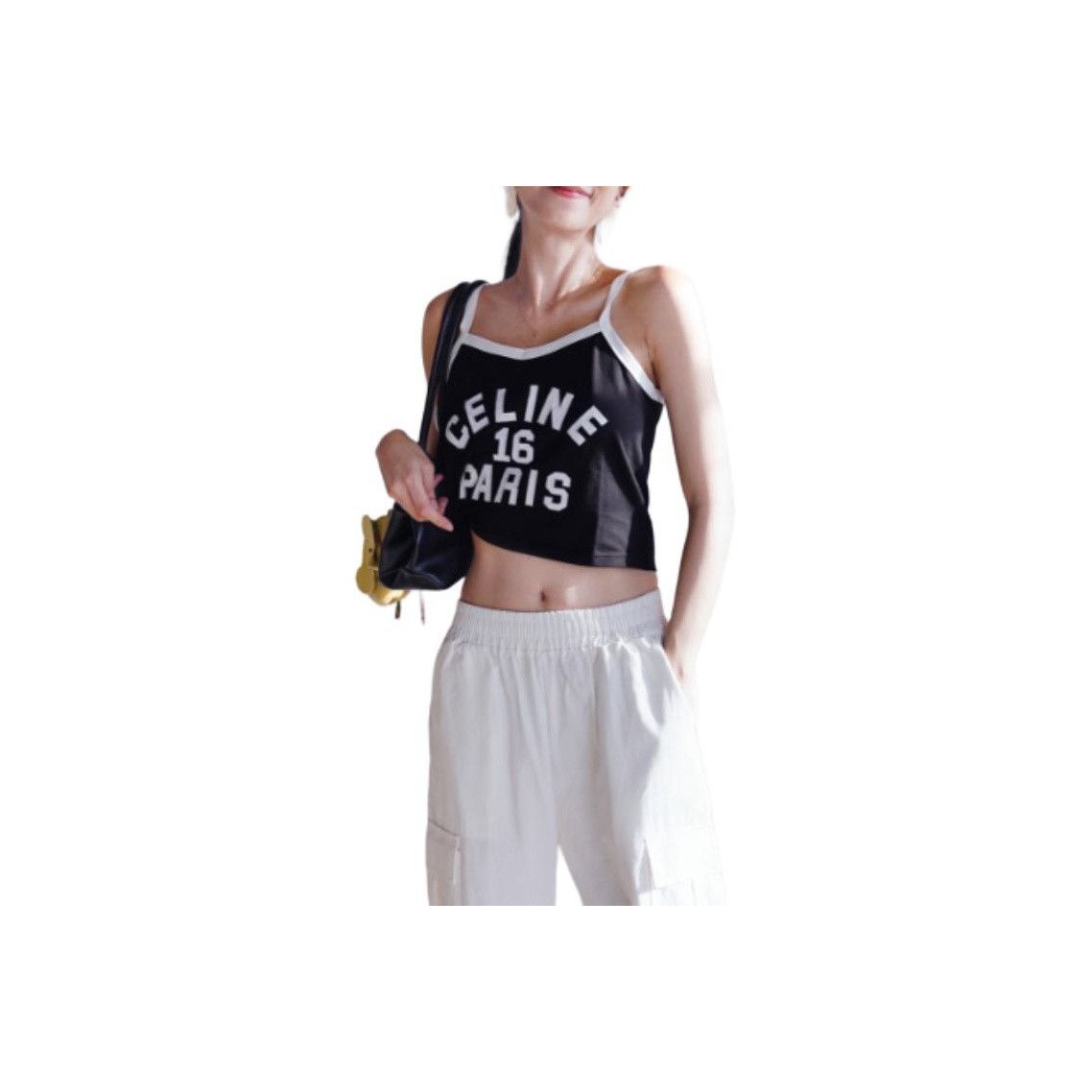 Celine Celine 16 Paris Logo Tank Top Size S Size S / US 4 / IT 40 - 8 Thumbnail