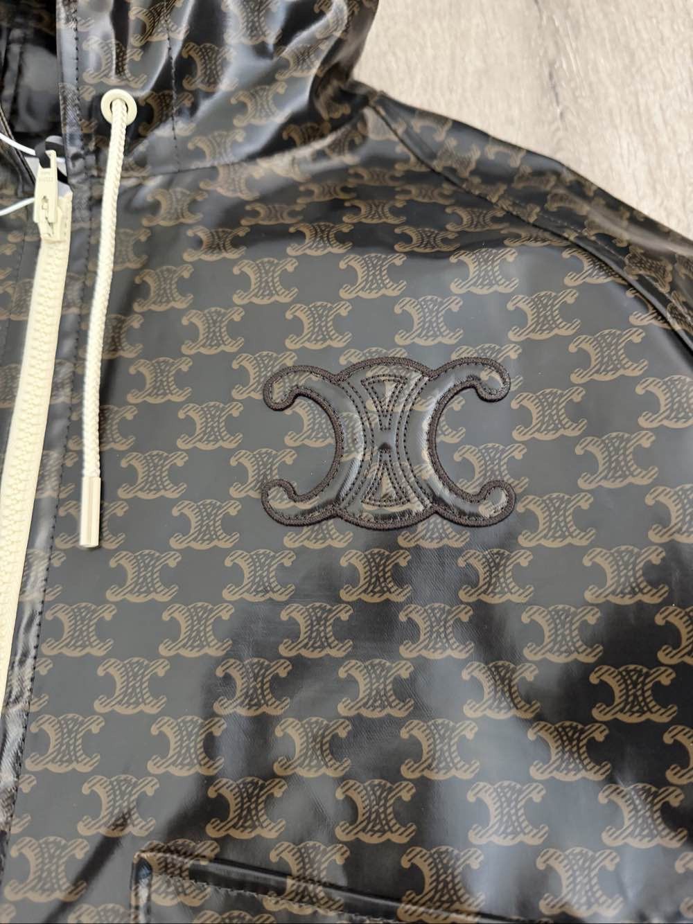 Celine Celine Triomphe Canvas Hoodie Jacket Size 36 Size XS / US 0-2 / IT 36-38 - 13 Thumbnail