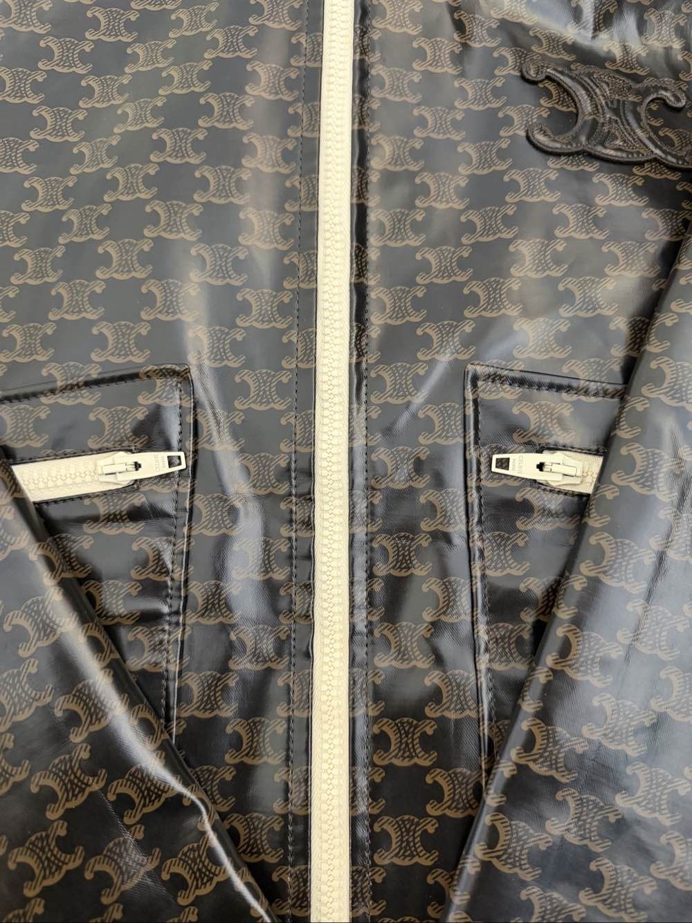 Celine Celine Triomphe Canvas Hoodie Jacket Size 36 Size XS / US 0-2 / IT 36-38 - 7 Thumbnail