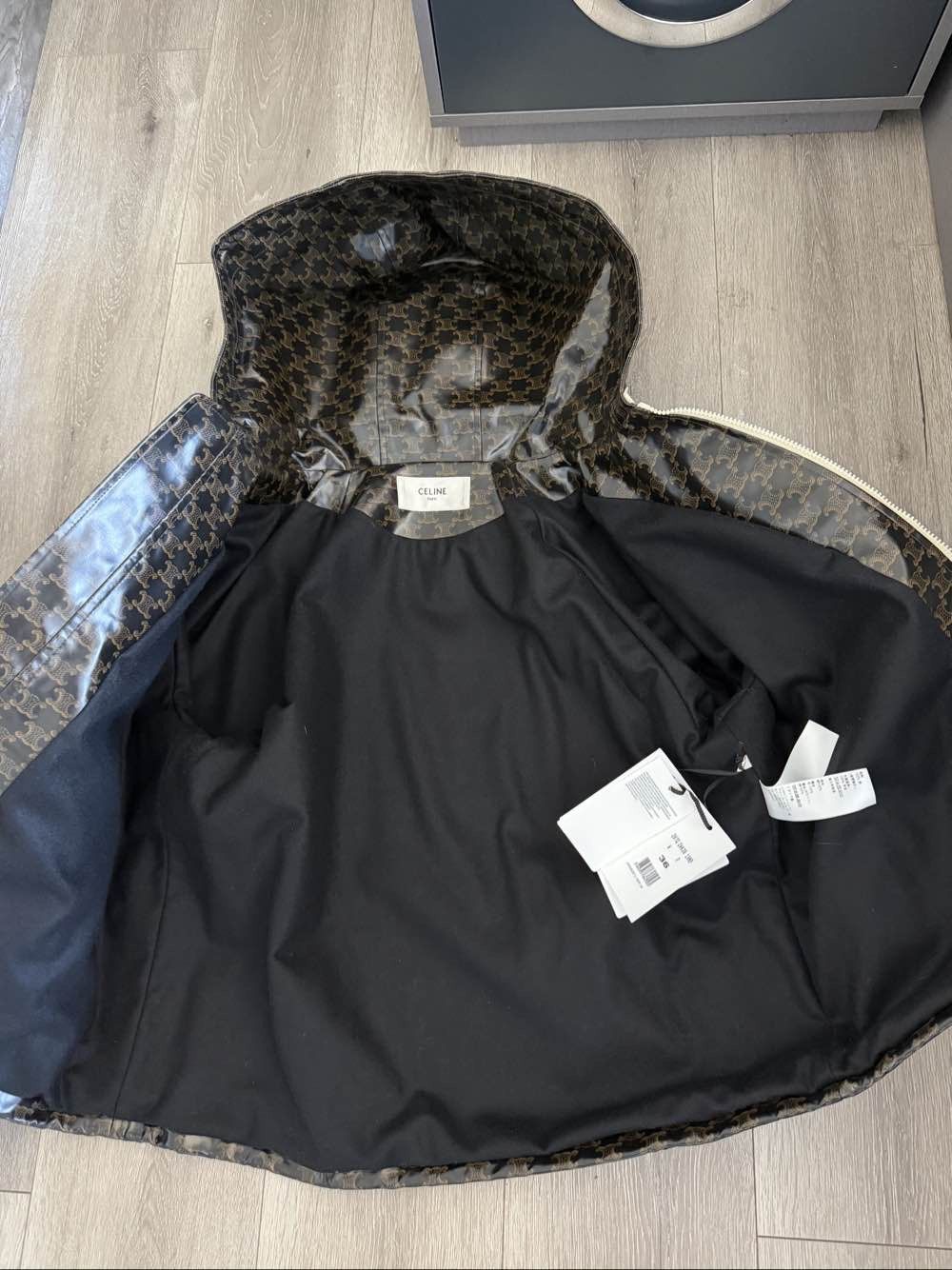 Celine Celine Triomphe Canvas Hoodie Jacket Size 36 Size XS / US 0-2 / IT 36-38 - 12 Thumbnail