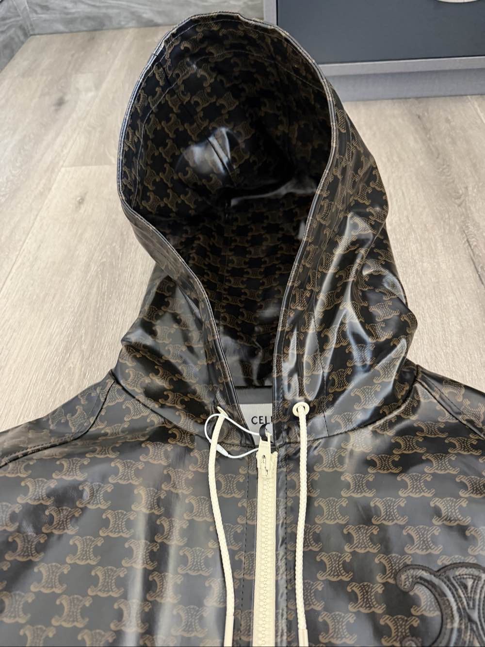 Celine Celine Triomphe Canvas Hoodie Jacket Size 36 Size XS / US 0-2 / IT 36-38 - 10 Thumbnail