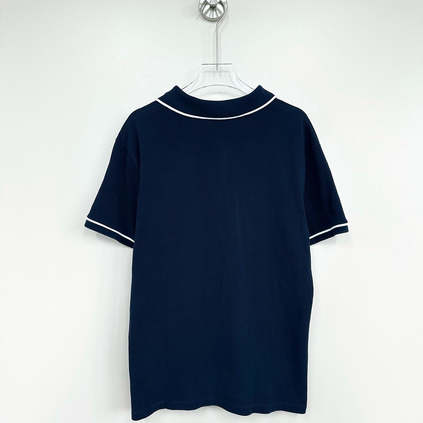 Celine Celine Embroidered Logo Polo Shirt Navy Size M Size US M / EU 48-50 / 2 - 2 Thumbnail
