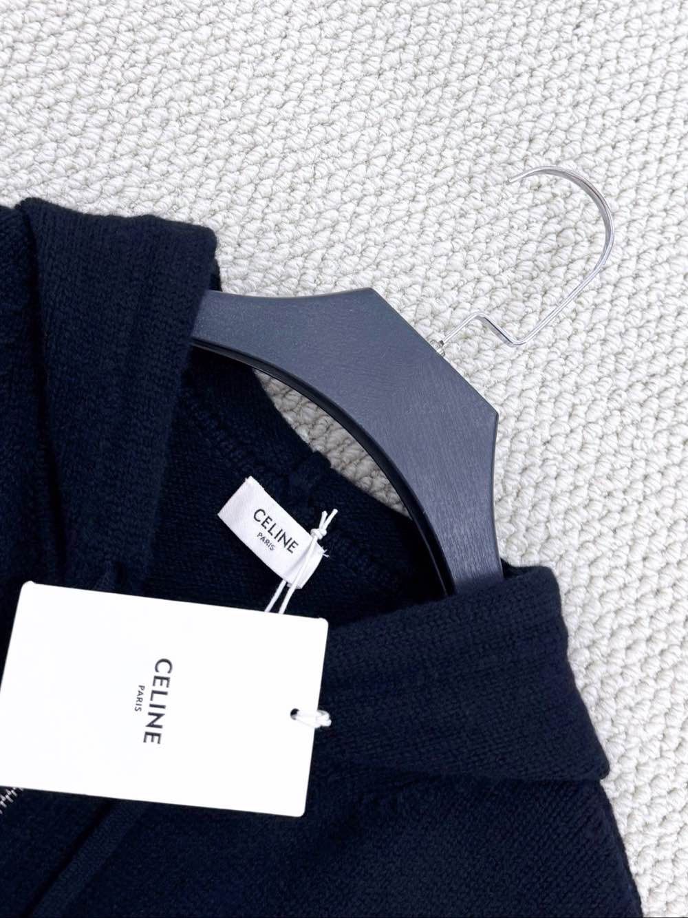 Celine CELINE Triomphe Knit Zip Hoodie Size XS Size US XS / EU 42 / 0 - 3 Thumbnail