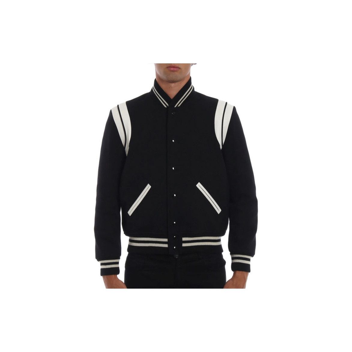 Saint Laurent Paris Saint Laurent Wool Varsity Jacket Size S Size US S / EU 44-46 / 1 - 5 Thumbnail